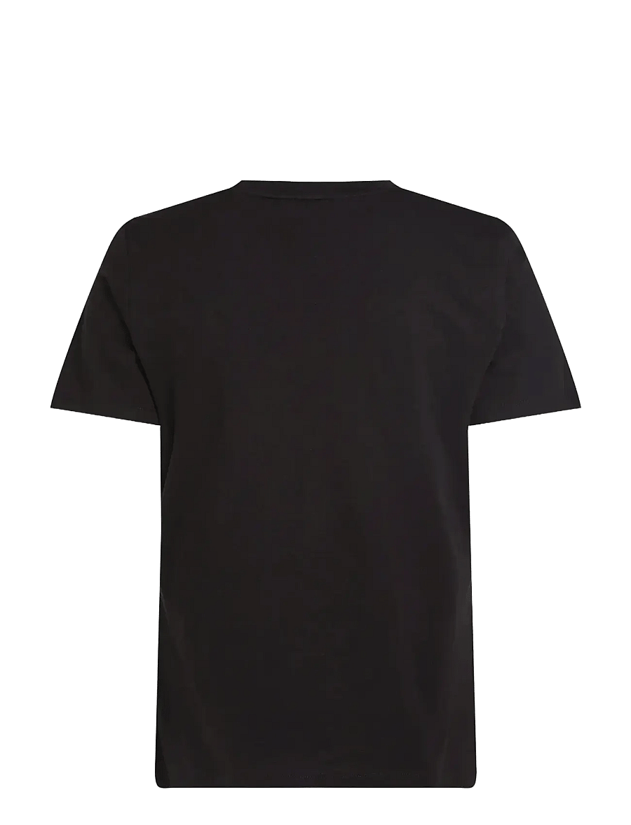 Tommy Hilfiger - CORP LOGO BOXY C-NK S/S T-SHIRT - t-shirts - black - 2