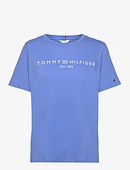 Tommy Hilfiger - REG CORP LOGO C-NK SS - alhaisimmat hinnat - blue spell - 0