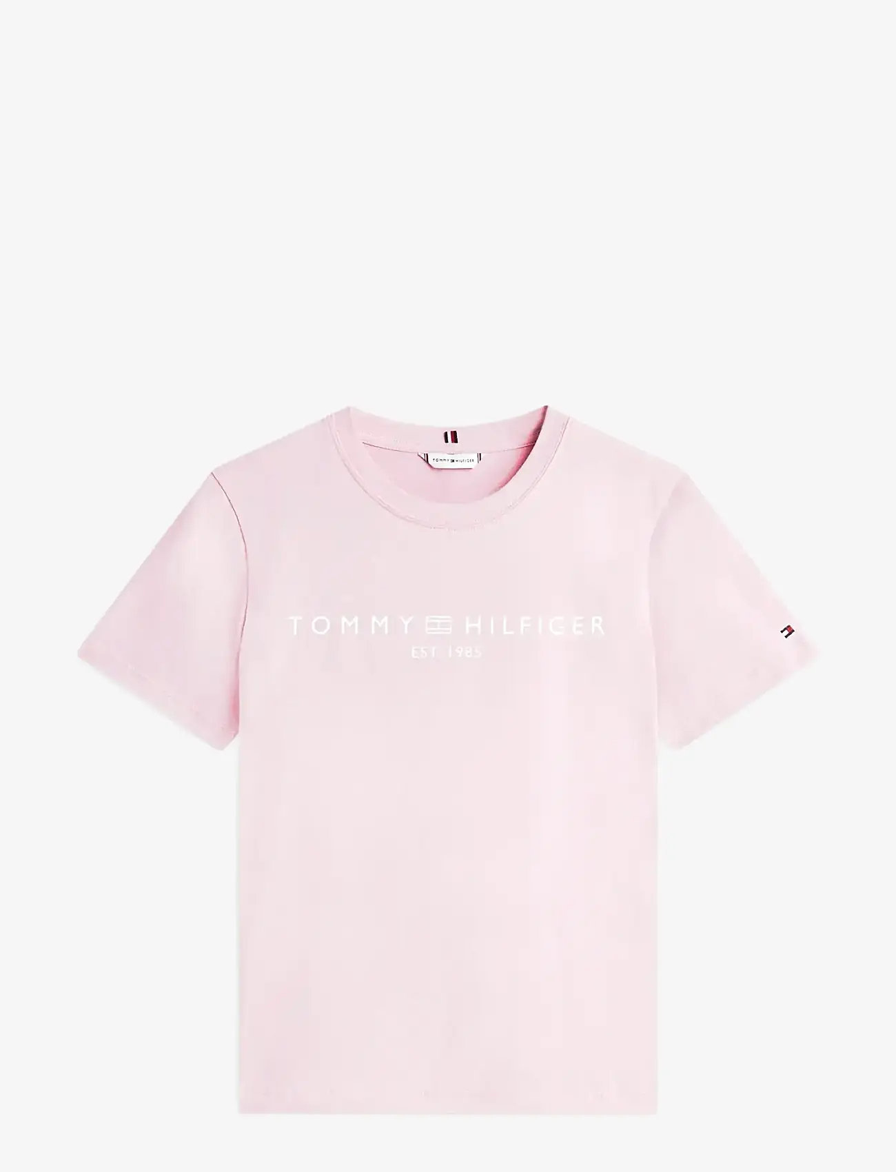Tommy Hilfiger - REG CORP LOGO C-NK SS - t-shirts - bonita pink - 1
