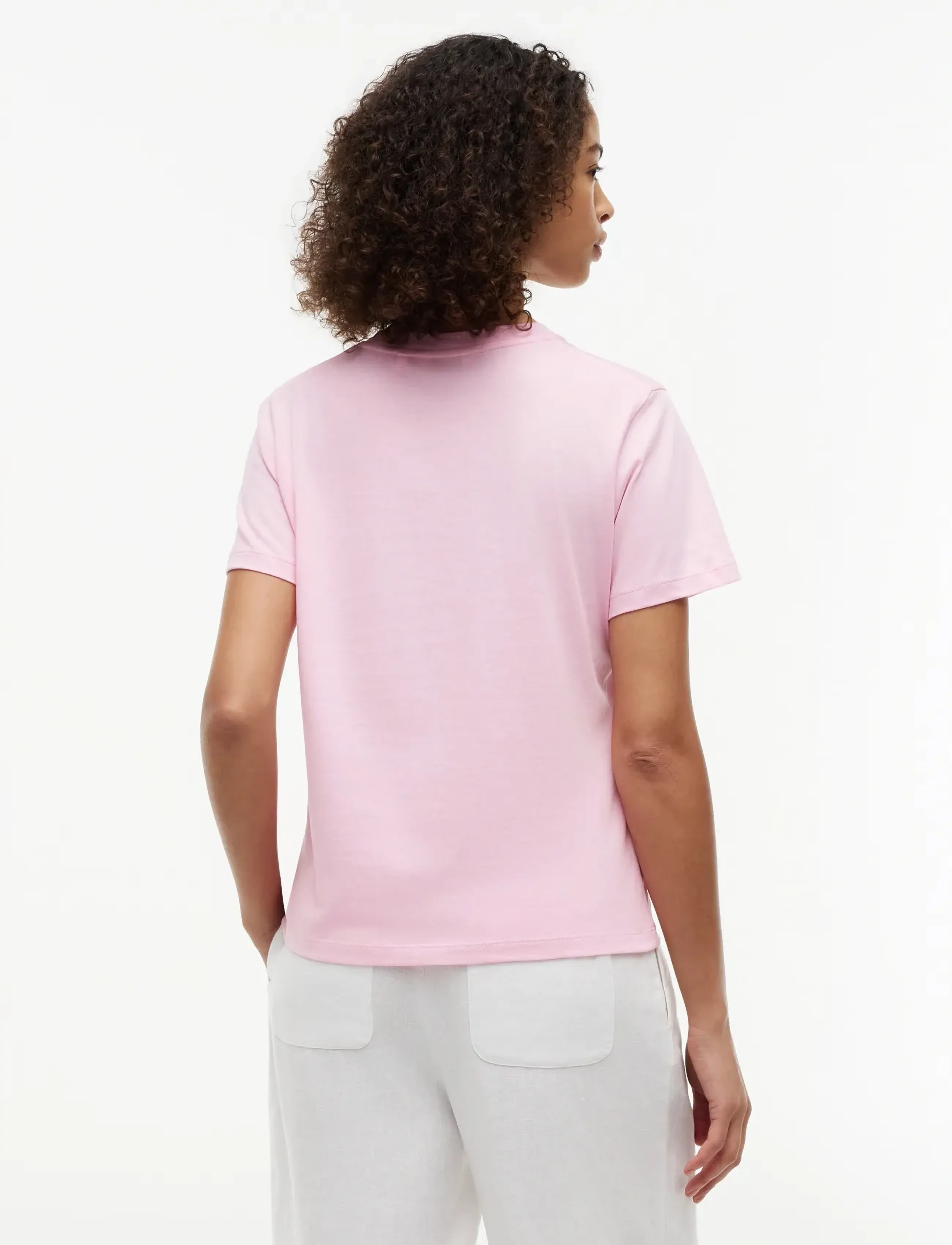 Tommy Hilfiger - REG CORP LOGO C-NK SS - t-shirts - classic pink - 2
