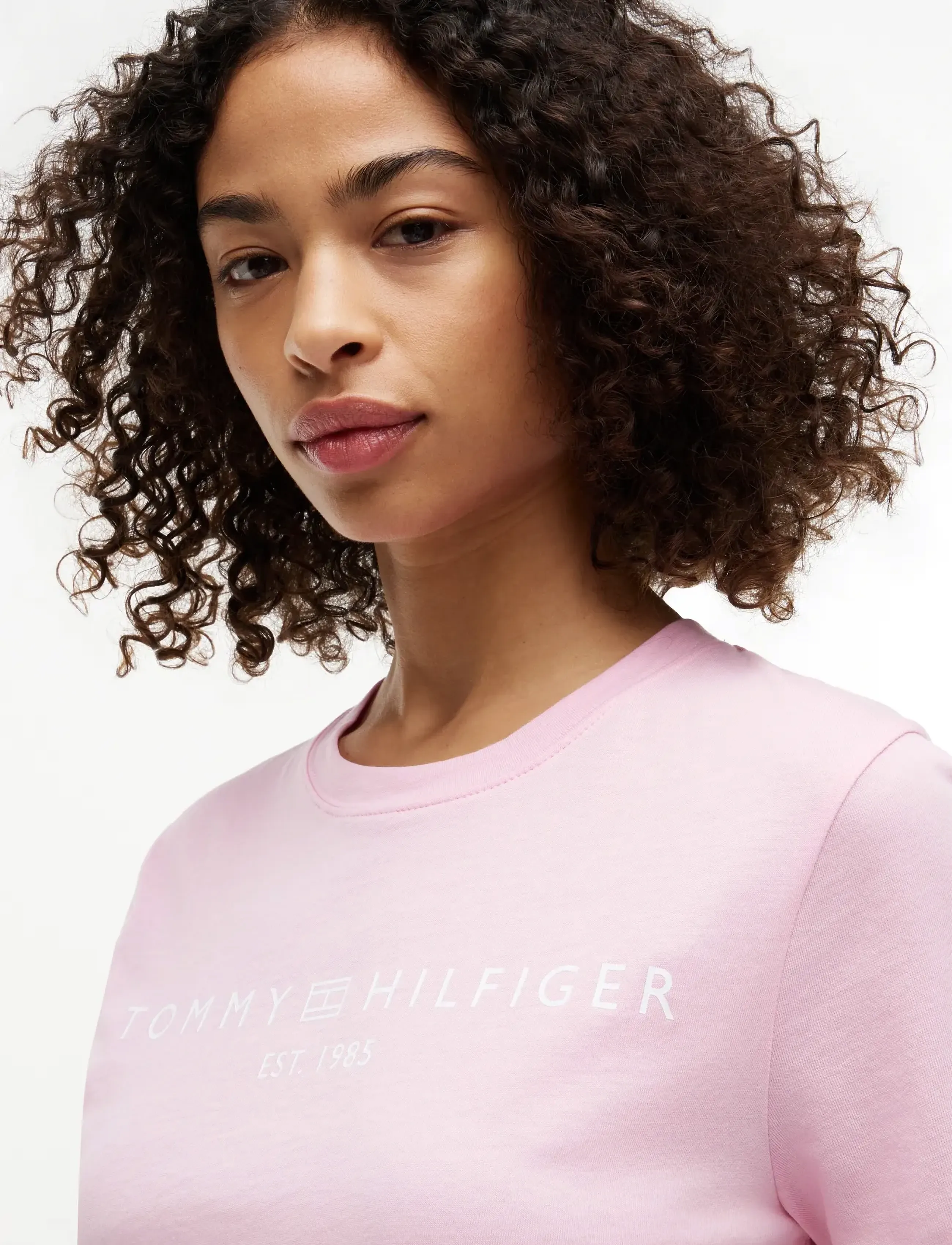 Tommy Hilfiger - REG CORP LOGO C-NK SS - t-shirts - classic pink - 3