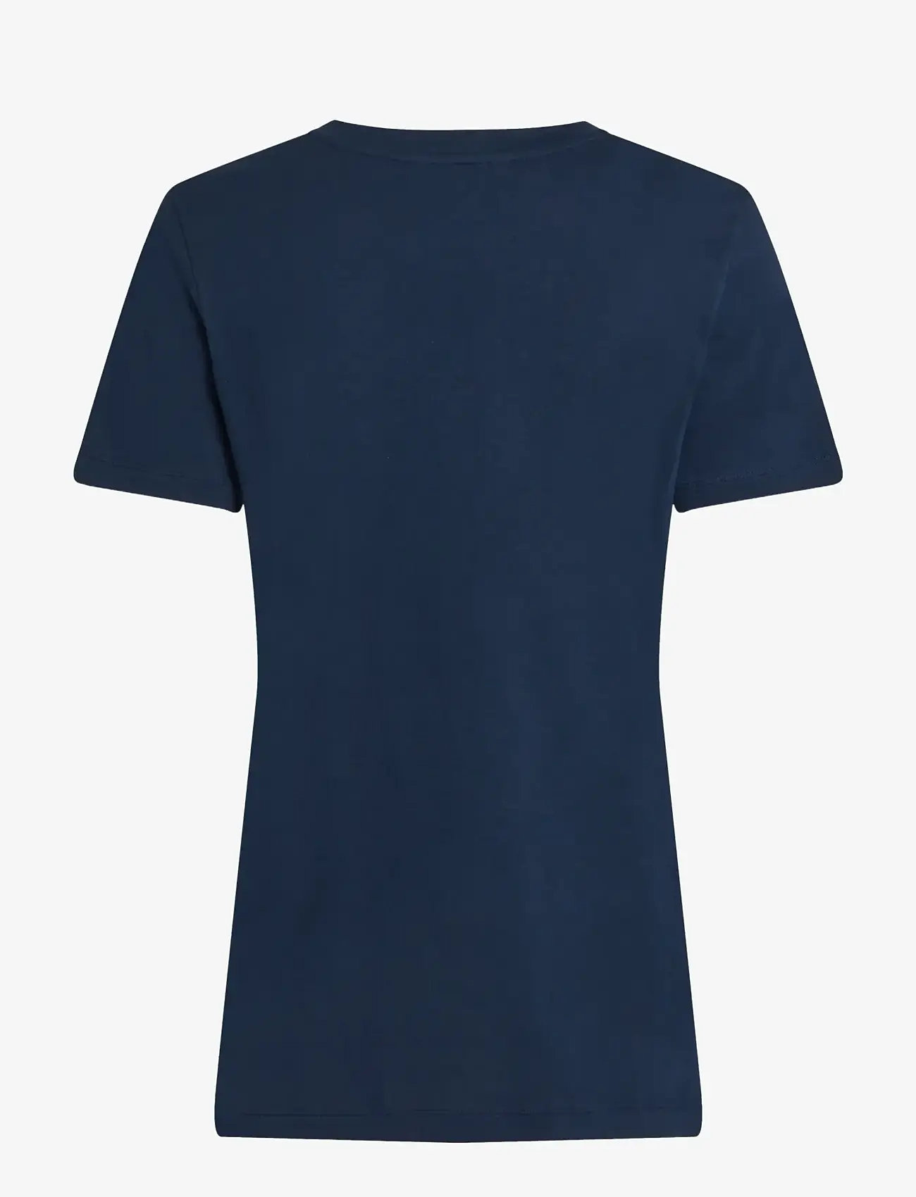 Tommy Hilfiger - REG CORP LOGO C-NK SS - t-shirts - dark blue - 2