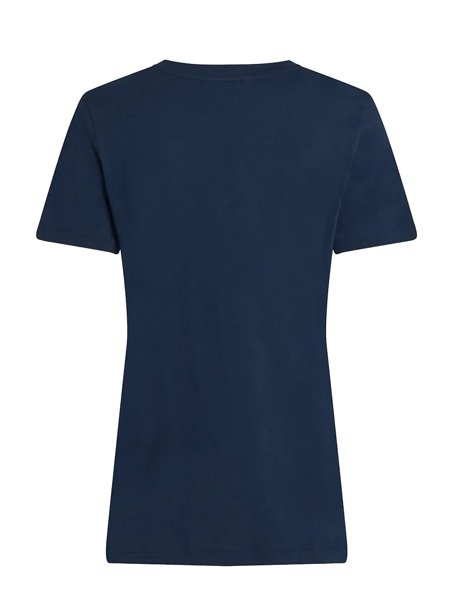 Tommy Hilfiger - REG CORP LOGO C-NK SS - t-shirts - dark blue - 2
