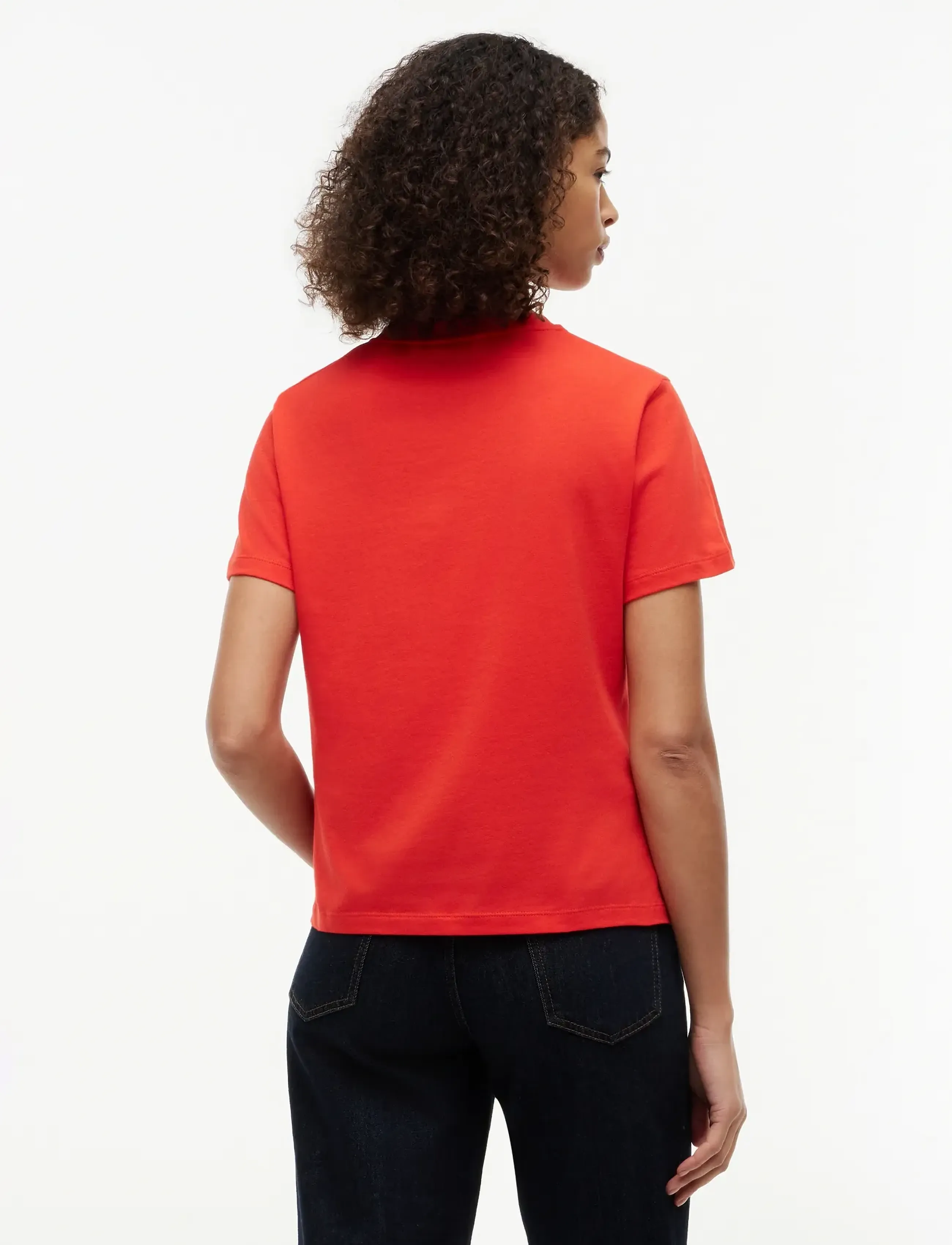 Tommy Hilfiger - REG CORP LOGO C-NK SS - t-shirts - fire red - 2