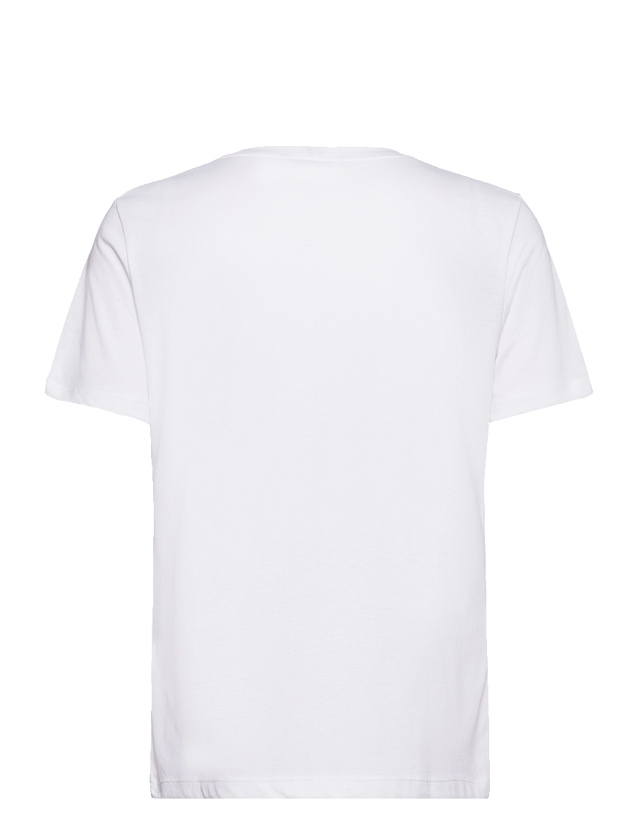 Tommy Hilfiger - REG CORP LOGO C-NK SS - t-paidat - th optic white - 2