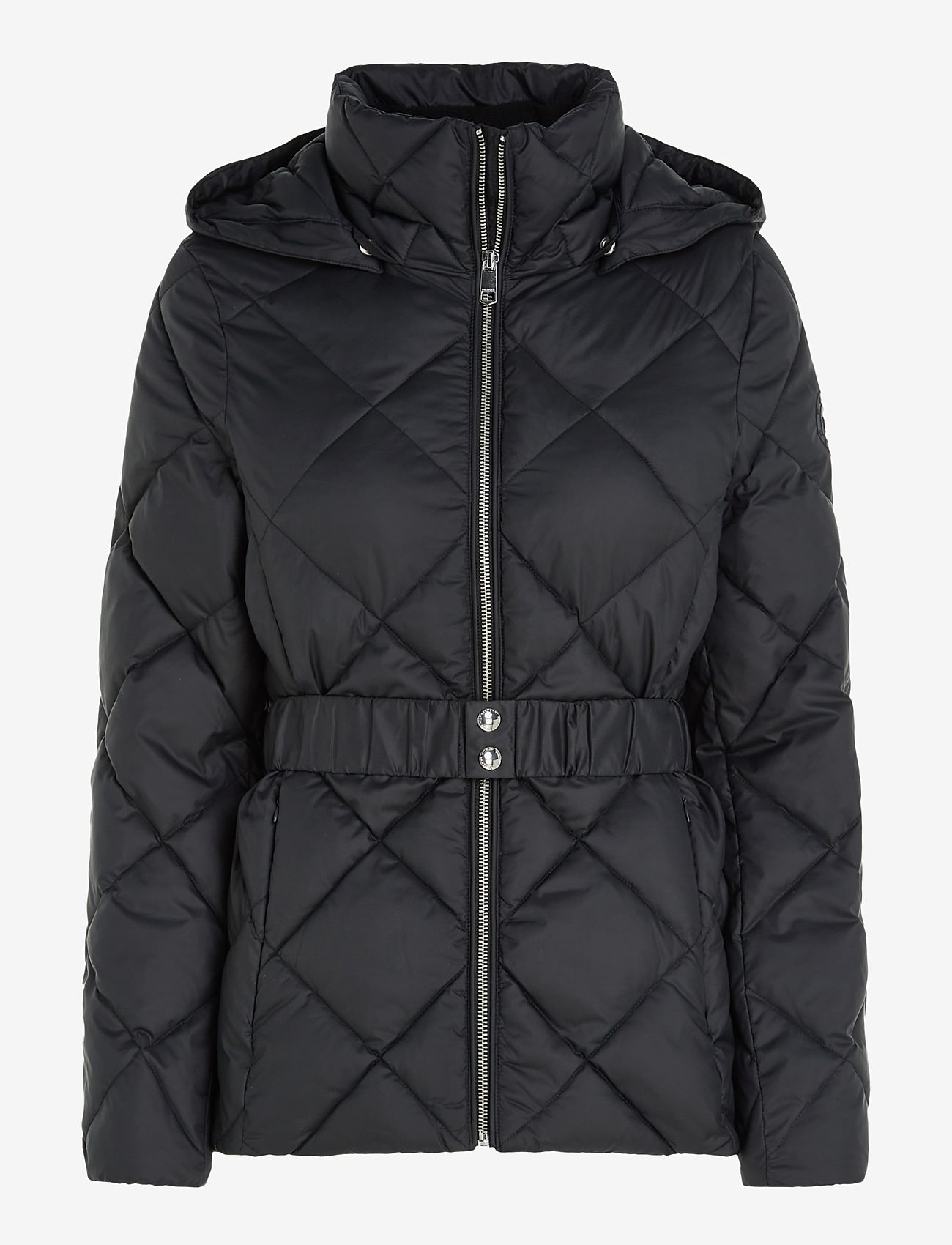 Tommy Hilfiger - ELEVATED BELTED QUILTED JACKET - quilted jassen - black - 1