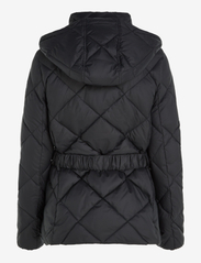 Tommy Hilfiger - ELEVATED BELTED QUILTED JACKET - quilted jassen - black - 2