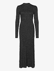 Tommy Hilfiger - LUREX F&F MOCK-NK MIDI DRESS - sukienki dopasowane - black - 0