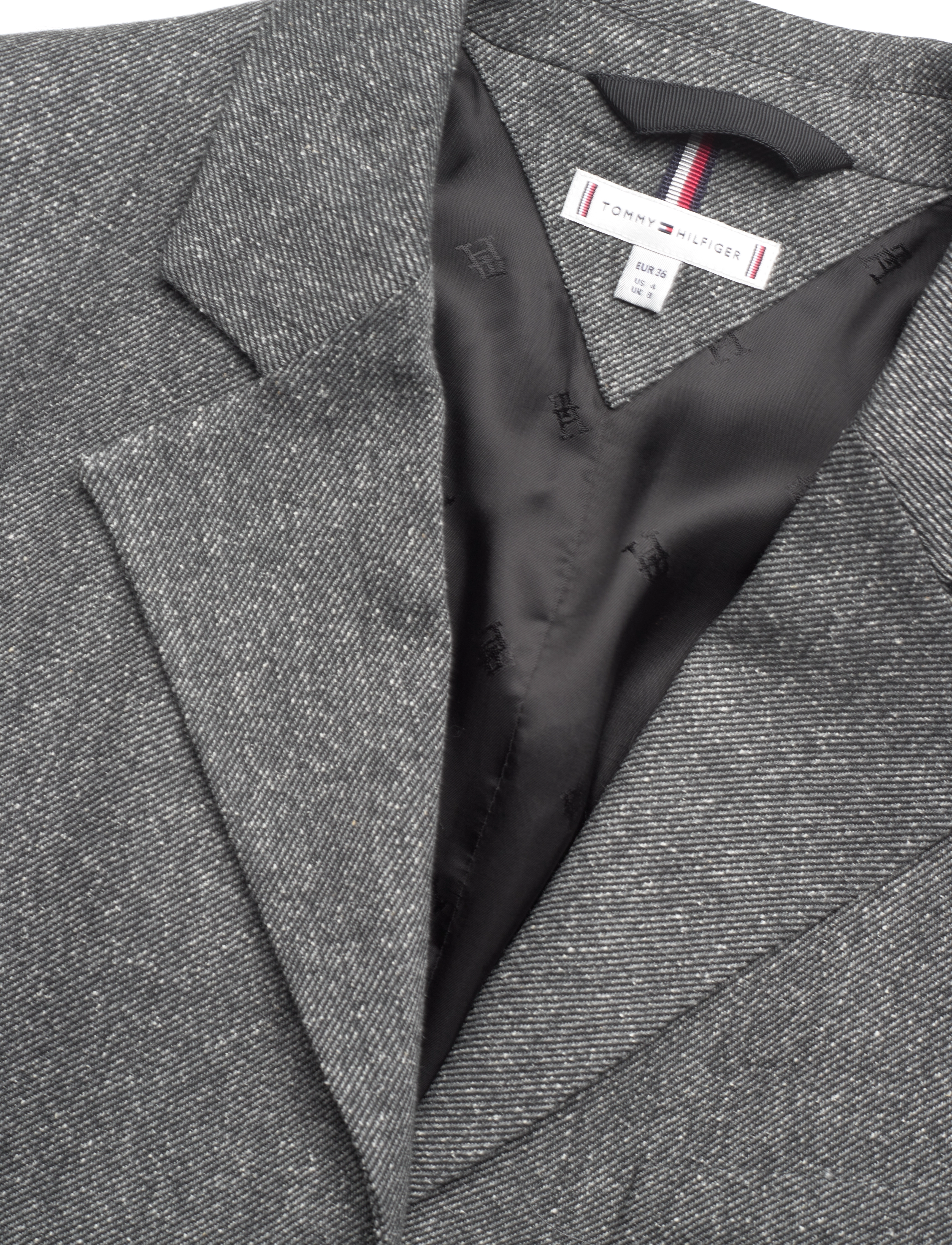 Tommy Hilfiger - RELAXED NEPPY WOOL SB BLAZER - med heather grey - 2