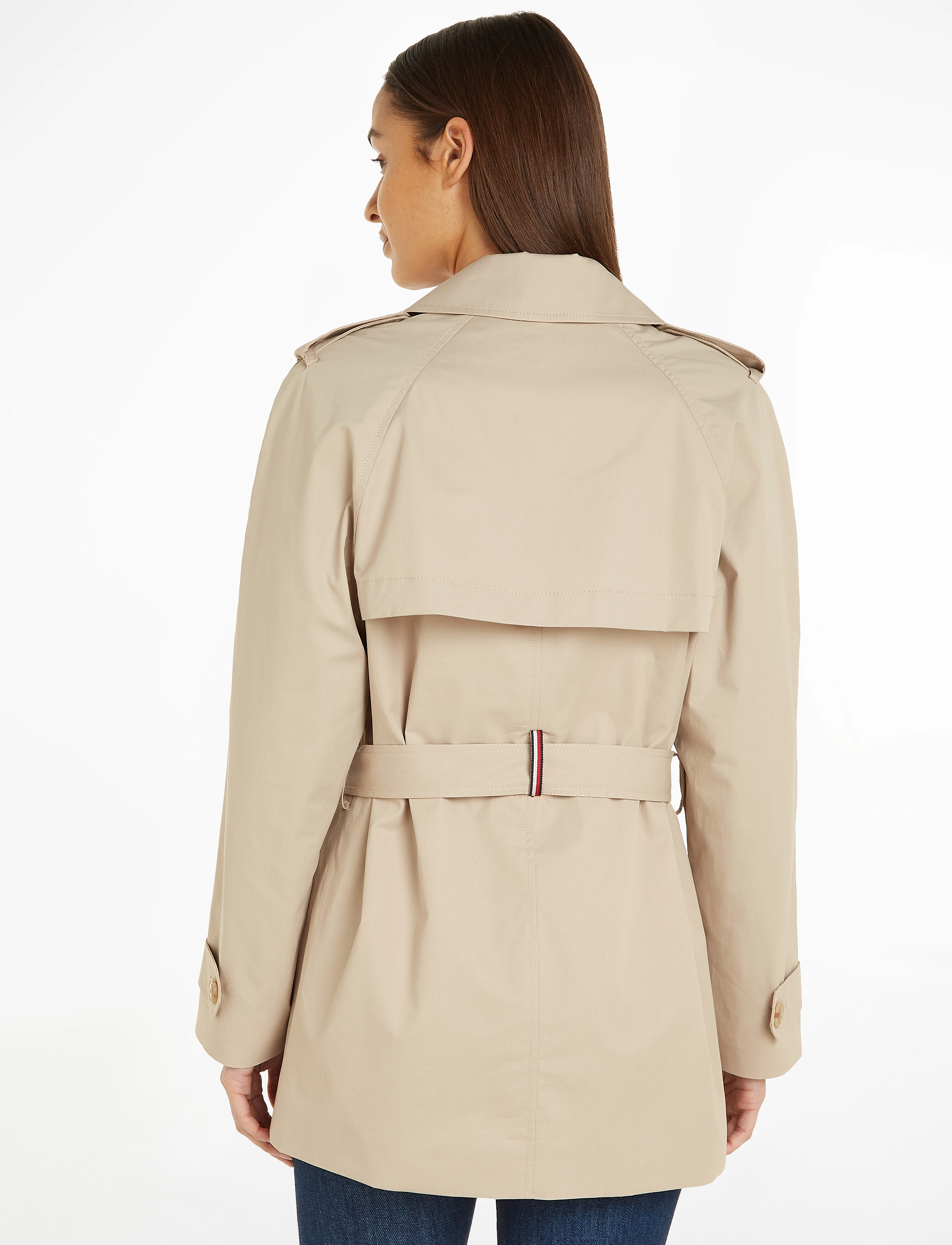 Tommy Hilfiger - COTTON SHORT TRENCH - beige - 2