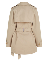 Tommy Hilfiger - COTTON SHORT TRENCH - trench coats - beige - 4