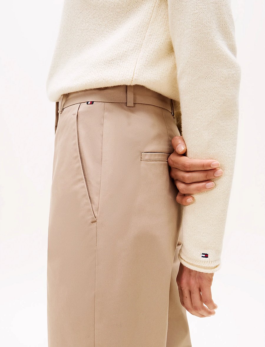Tommy Hilfiger - CO SLIM STRAIGHT CHINO - chinos - beige - 4