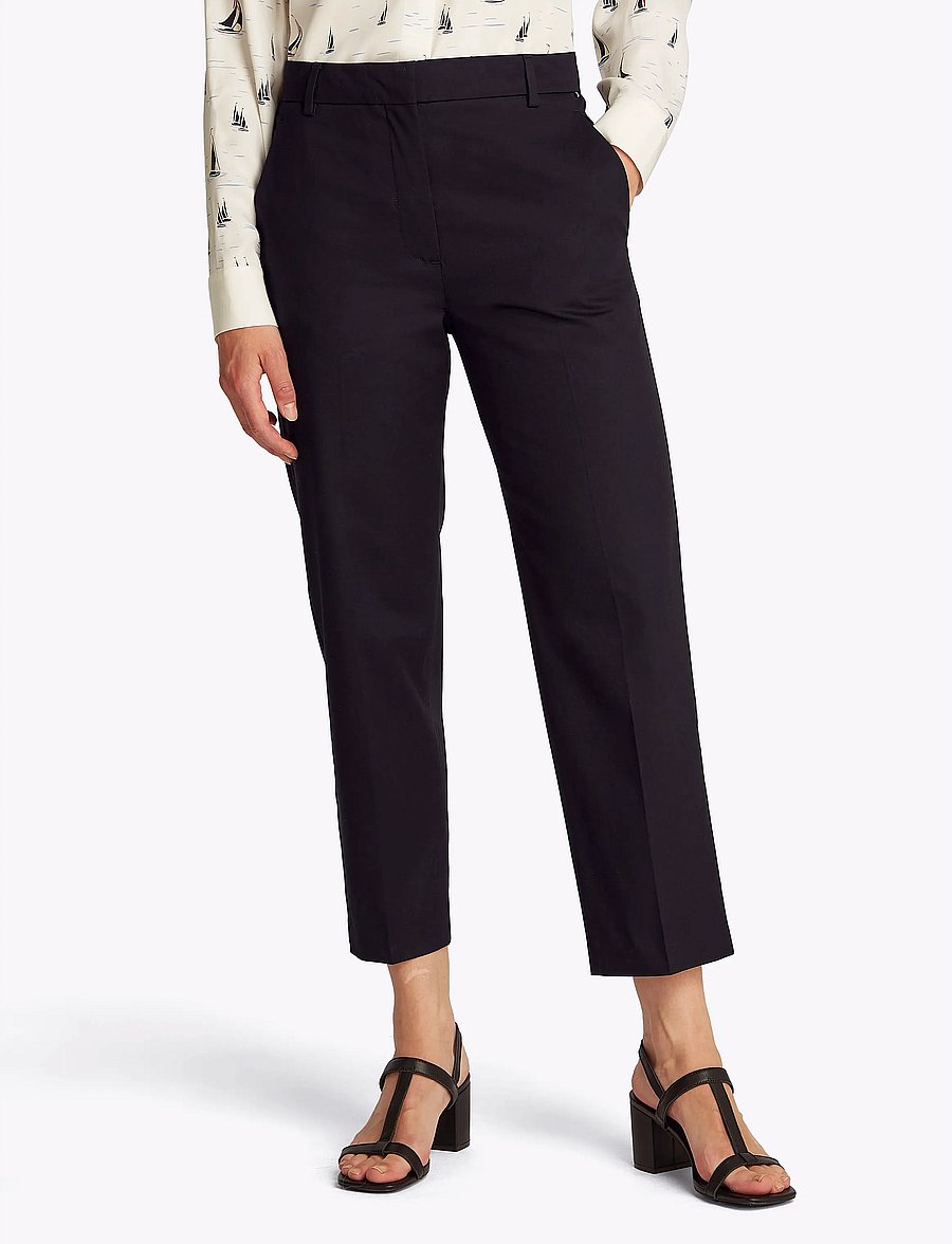 Tommy Hilfiger - CO SLIM STRAIGHT CHINO - chinos - black - 0