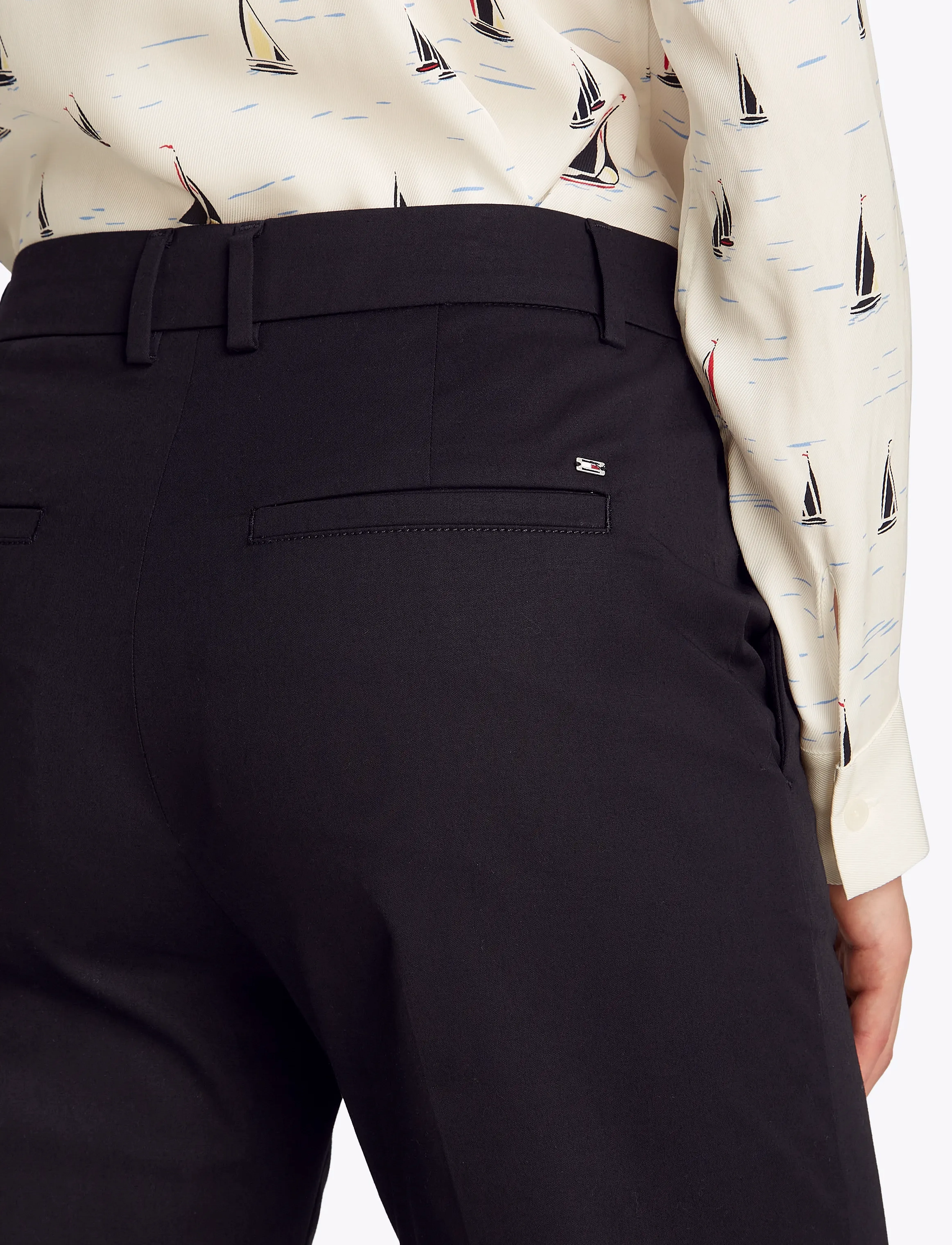 Tommy Hilfiger - CO SLIM STRAIGHT CHINO - chinos - black - 5