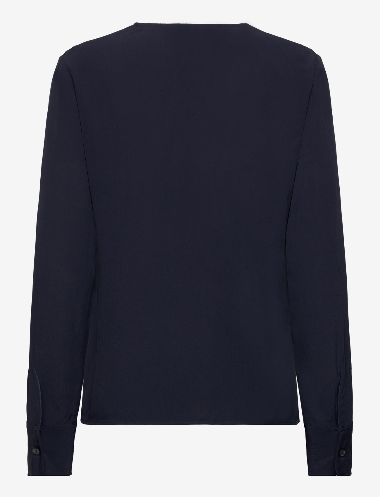 Tommy Hilfiger - VISCOSE CREPE V-NECK BLOUSE - pikkade varrukatega pluusid - desert sky - 1