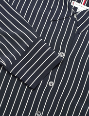 Tommy Hilfiger - FLUID VISCOSE CREPE KNEE DRESS - shirt dresses - blue stripe - 2