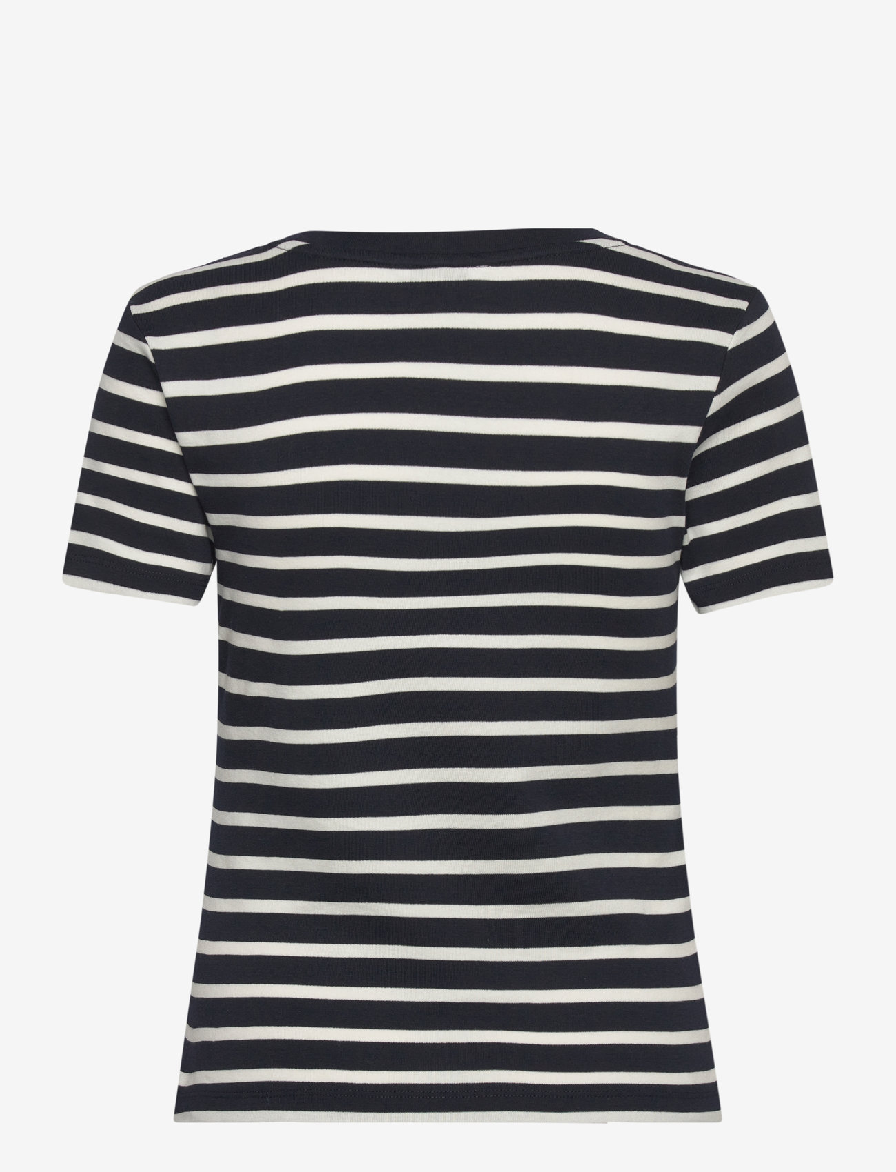 Tommy Hilfiger - NEW SLIM CODY V-NK SS - t-shirts - nos breton desert sky/ ecru - 2