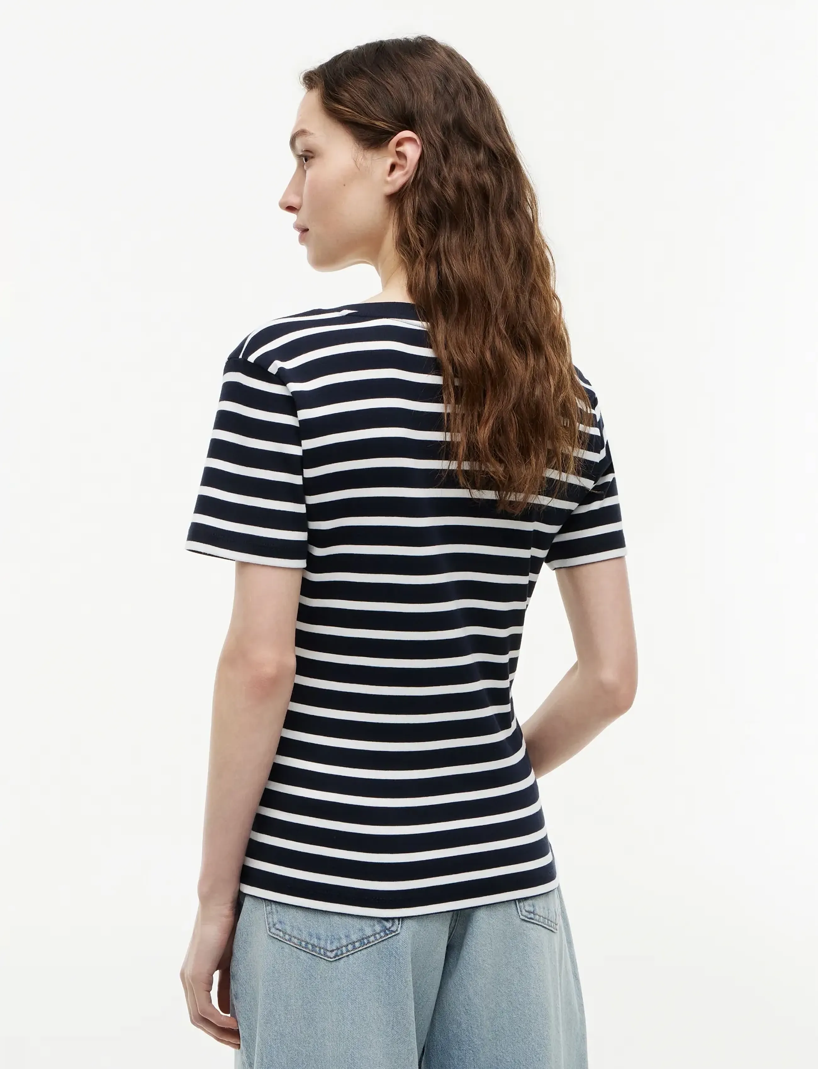 Tommy Hilfiger - CODY SLIM V-NK S/S T-SHIRT - t-shirts - nos breton navy blue ecru - 3
