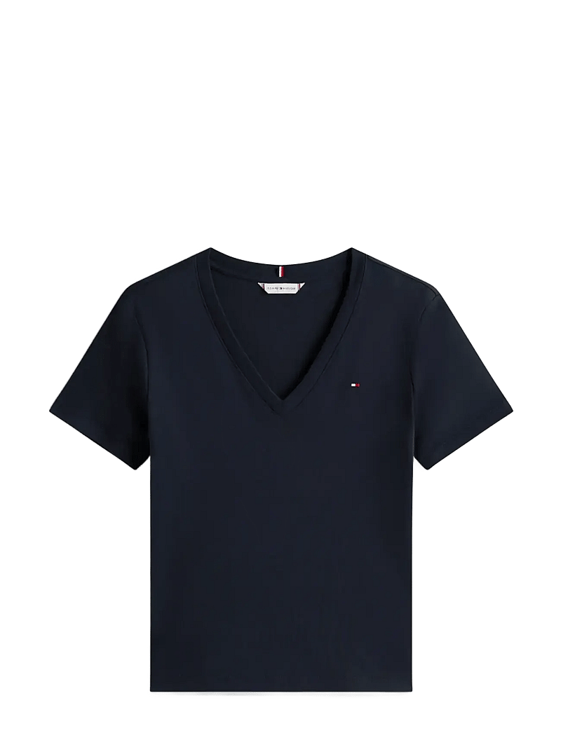 Tommy Hilfiger - CODY SLIM V-NK S/S T-SHIRT - t-shirts - nos navy blue - 1