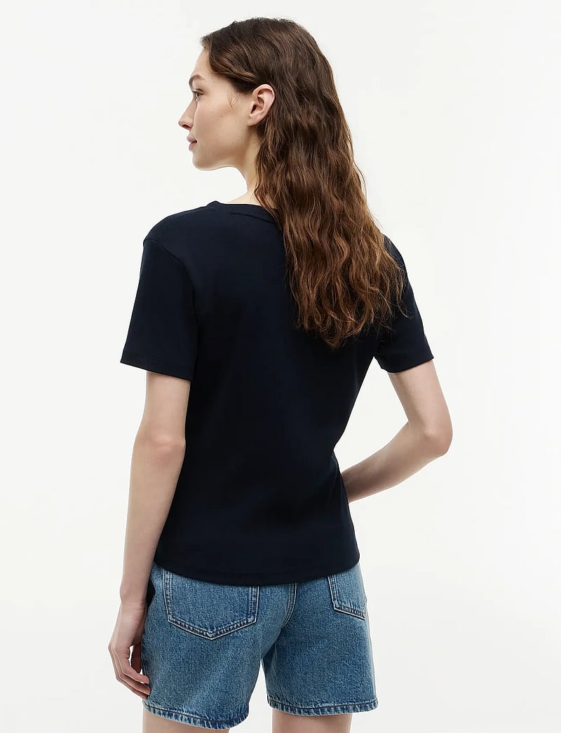 Tommy Hilfiger - CODY SLIM V-NK S/S T-SHIRT - t-shirts - nos navy blue - 3