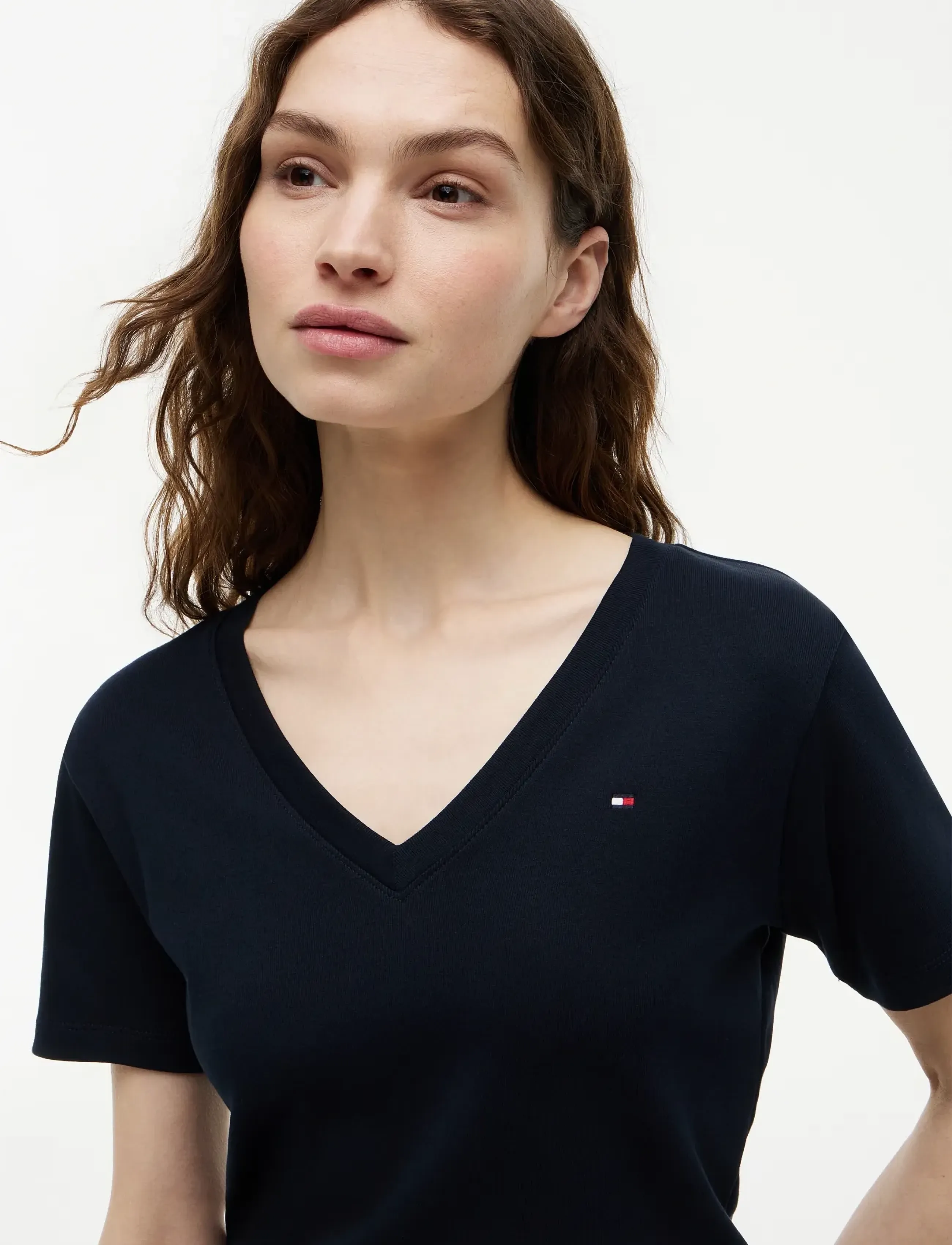 Tommy Hilfiger - CODY SLIM V-NK S/S T-SHIRT - t-shirts - nos navy blue - 4