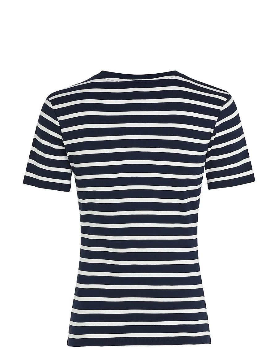 Tommy Hilfiger - SLIM CODY C-NK SS - t-särgid - breton stripe dark night ecru - 2