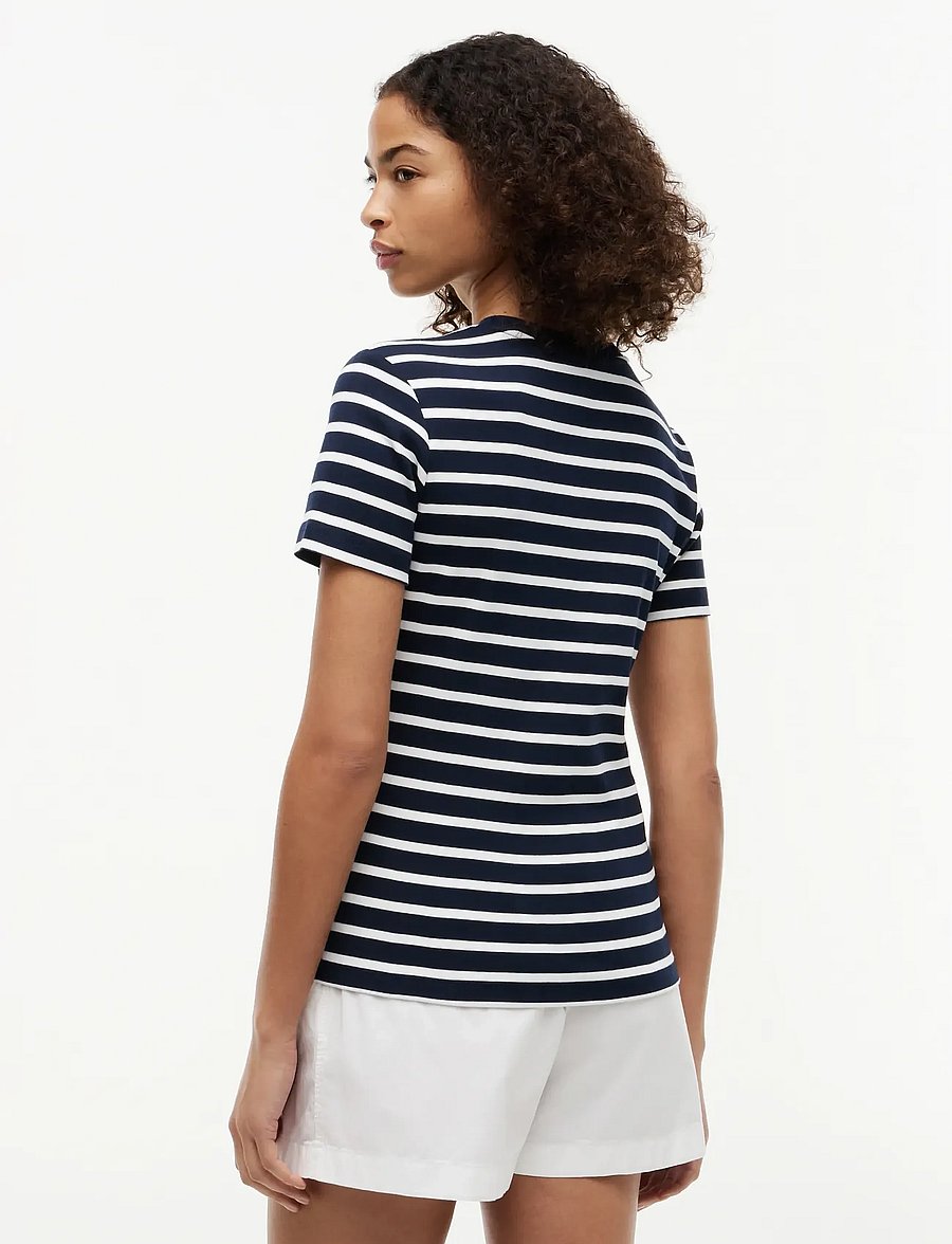 Tommy Hilfiger - SLIM CODY C-NK SS - t-särgid - breton stripe dark night ecru - 3