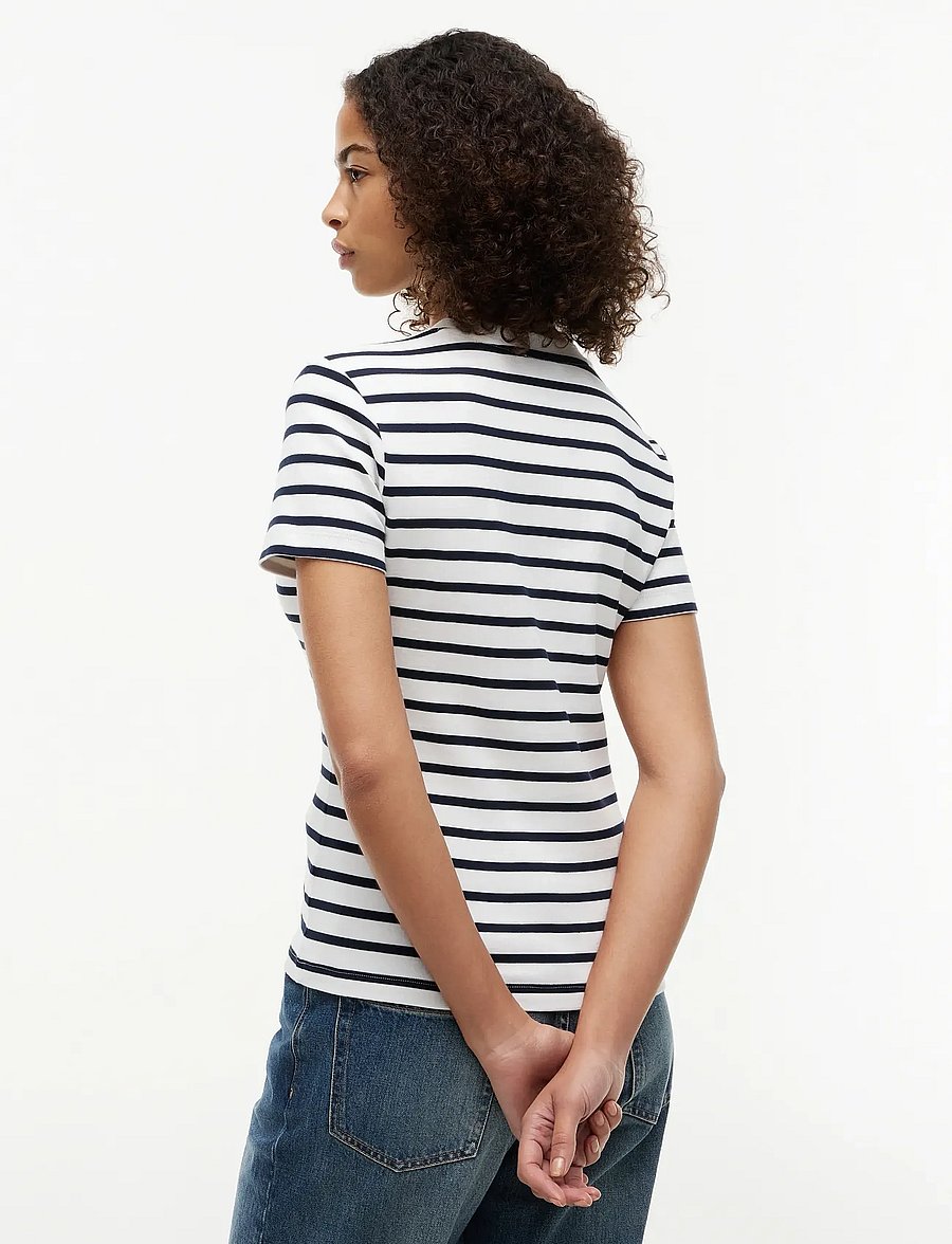 Tommy Hilfiger - SLIM CODY C-NK SS - t-shirts - breton ecu dark night navy - 3