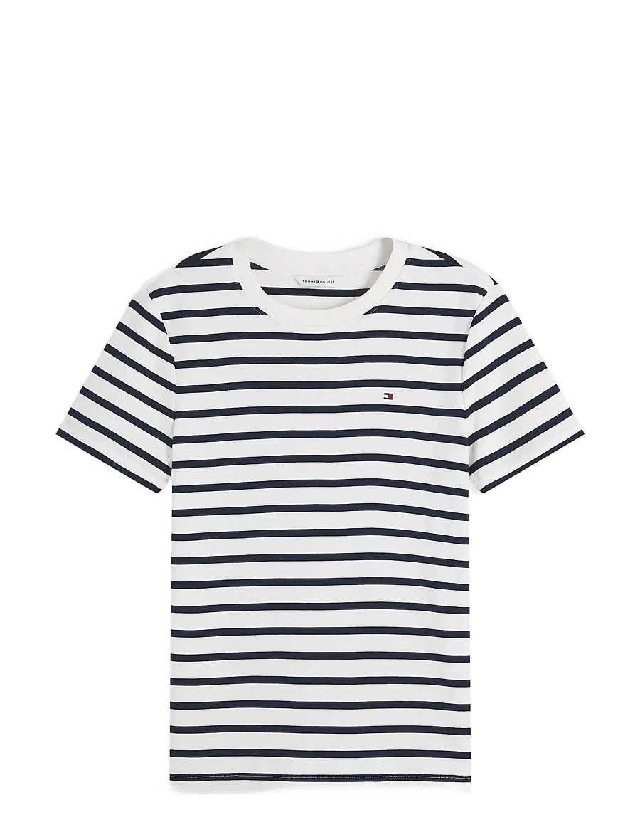 Tommy Hilfiger - SLIM CODY C-NK SS - t-shirts - breton ecu dark night navy - 2