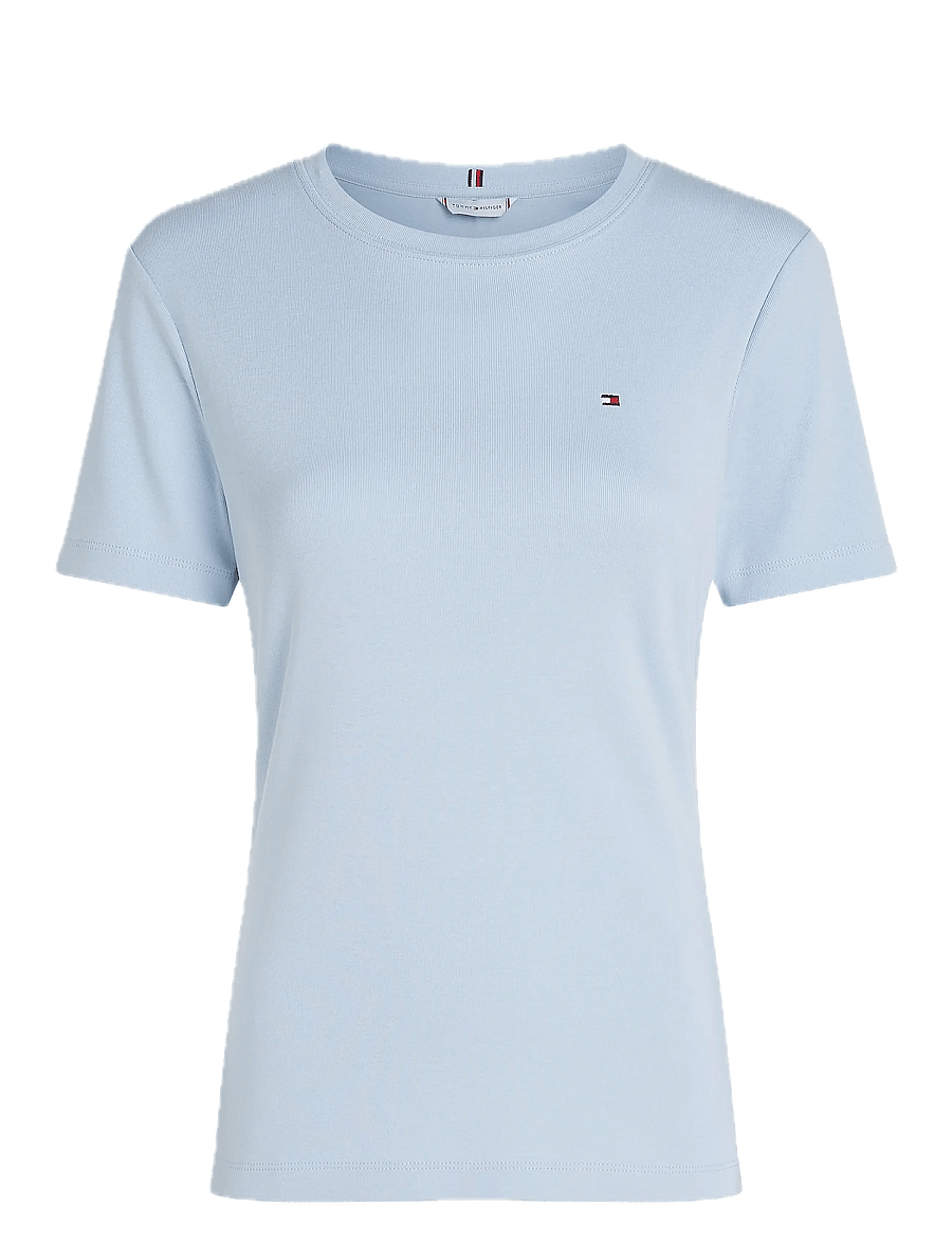Tommy Hilfiger - SLIM CODY C-NK SS - t-shirts - breezy blue - 1