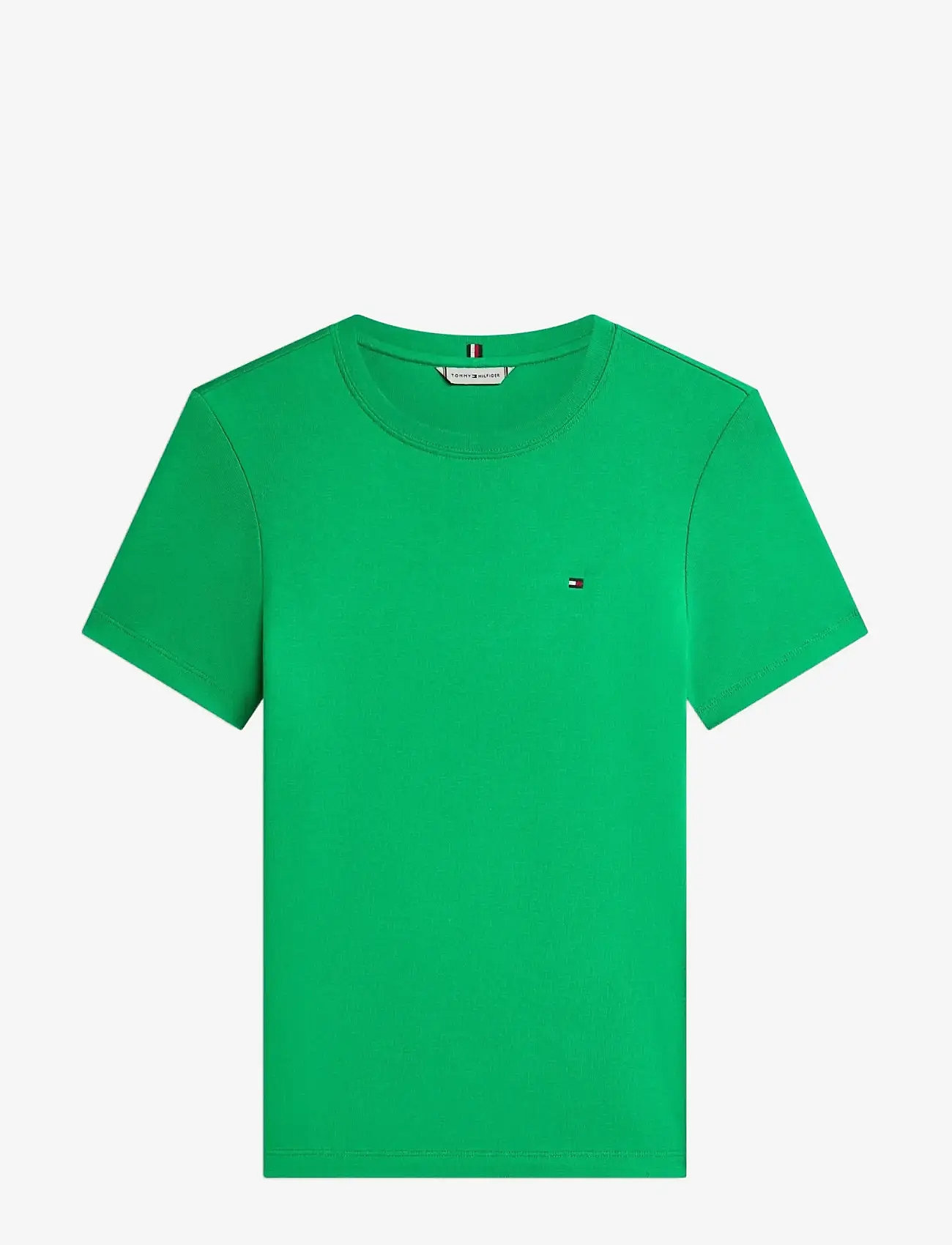 Tommy Hilfiger - SLIM CODY C-NK SS - t-shirts - courtside green - 1