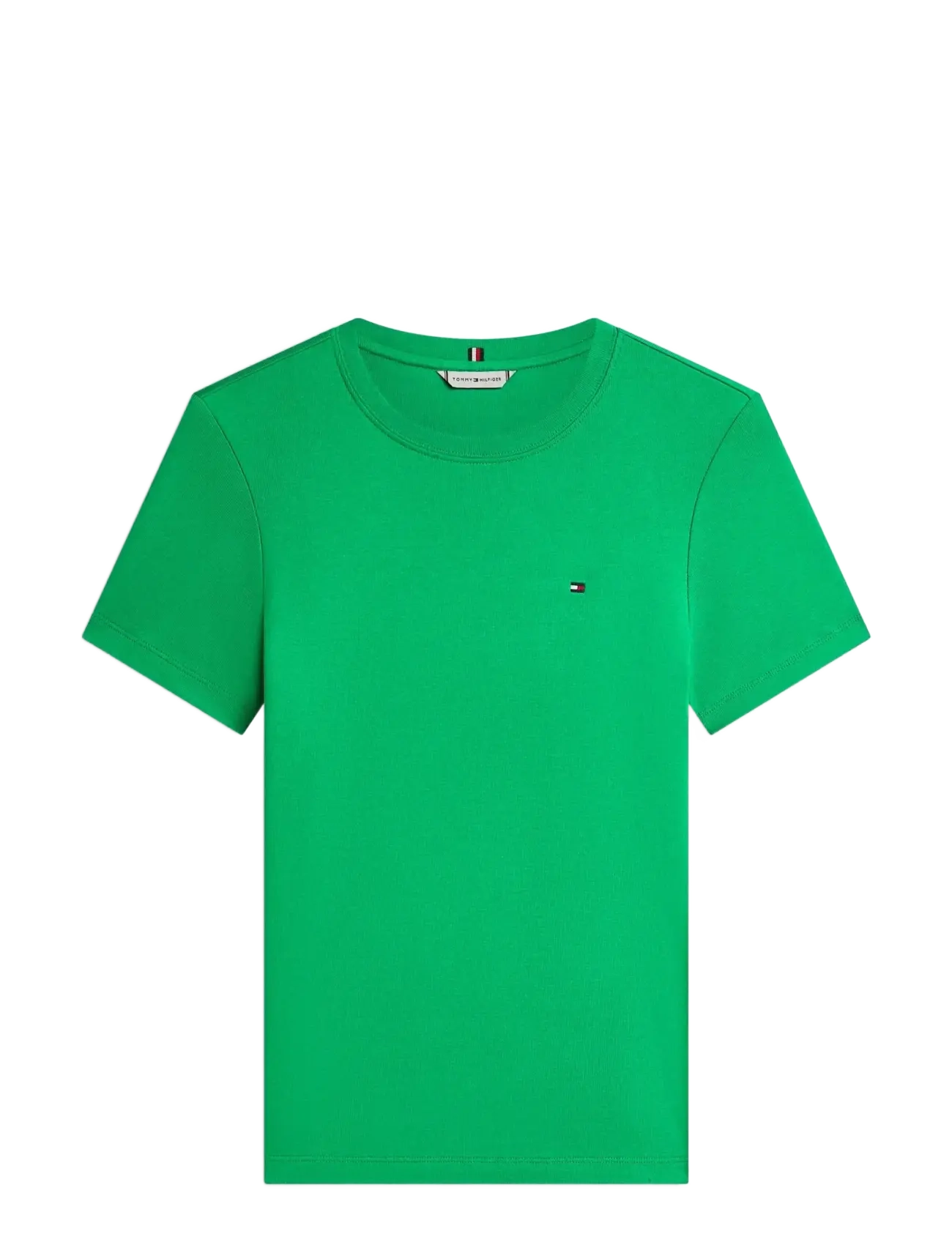 Tommy Hilfiger SLIM CODY C-NK SS - Tøj - COURTSIDE GREEN / green
