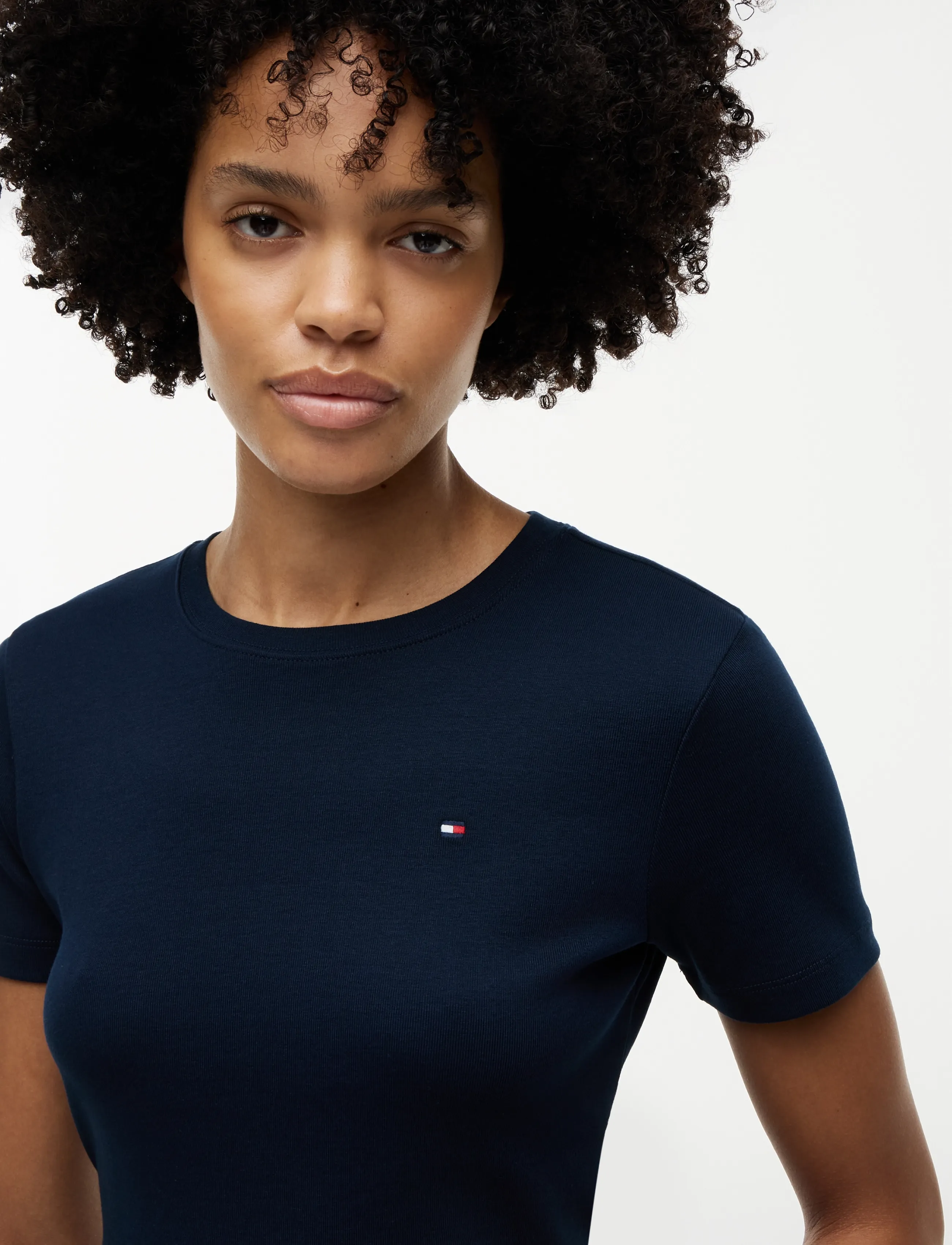 Tommy Hilfiger - SLIM CODY C-NK S/S TEE - t-shirts - dark blue - 3