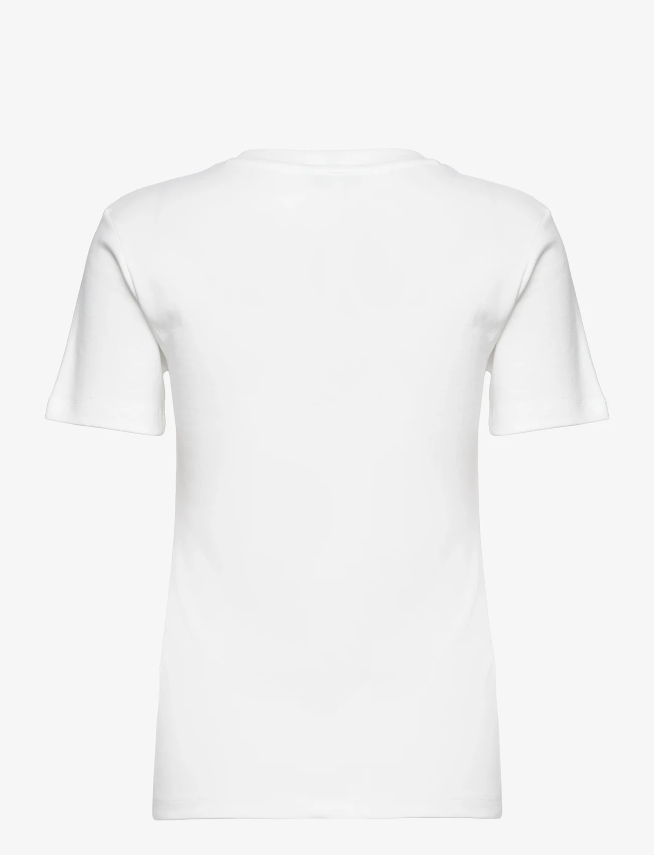 Tommy Hilfiger - SLIM CODY C-NK SS - t-shirts - ecru - 1