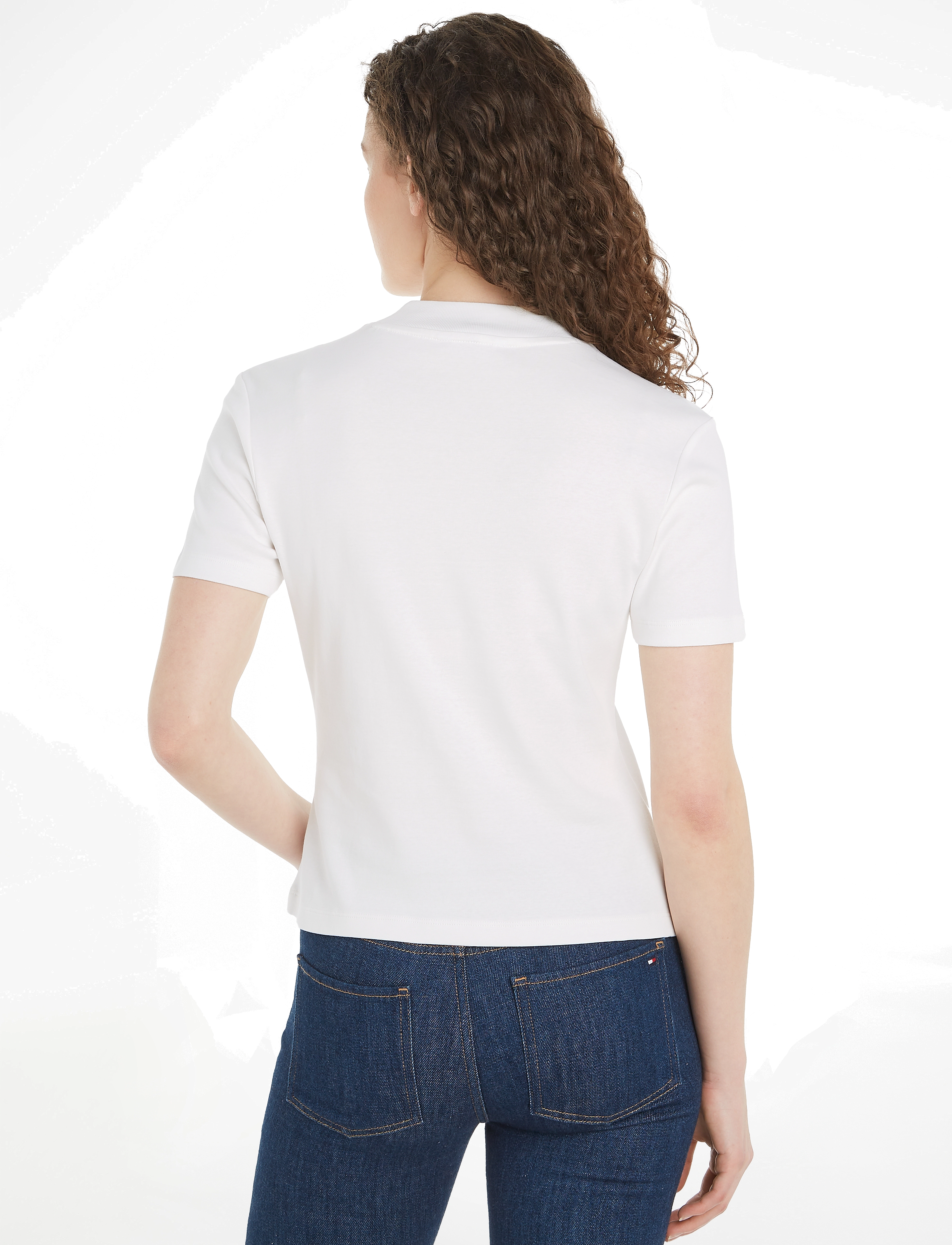 Tommy Hilfiger - CODY SLIM C-NK S/S T-SHIRT - t-särgid - ecru - 3