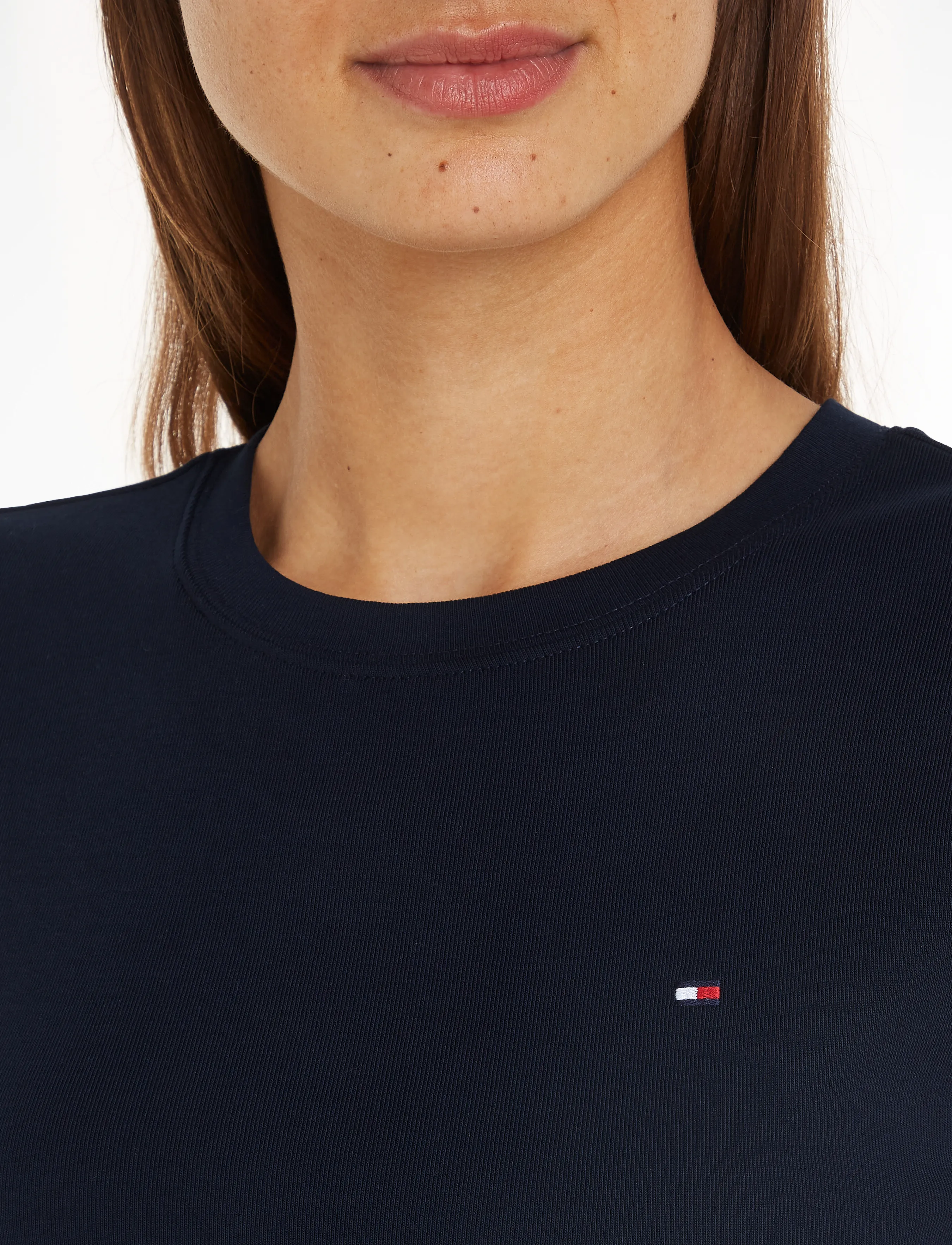 Tommy Hilfiger - SLIM CODY C-NK S/S TEE - laveste priser - navy blue - 4