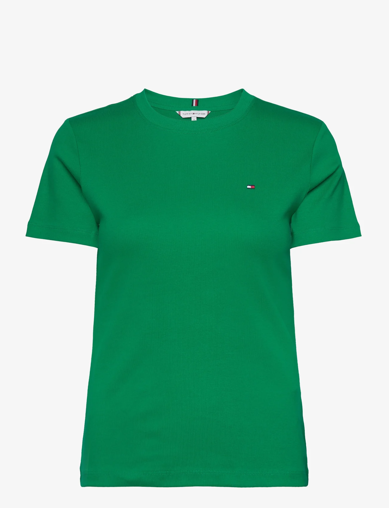 Tommy Hilfiger - SLIM CODY C-NK SS - t-shirts - olympic green - 0