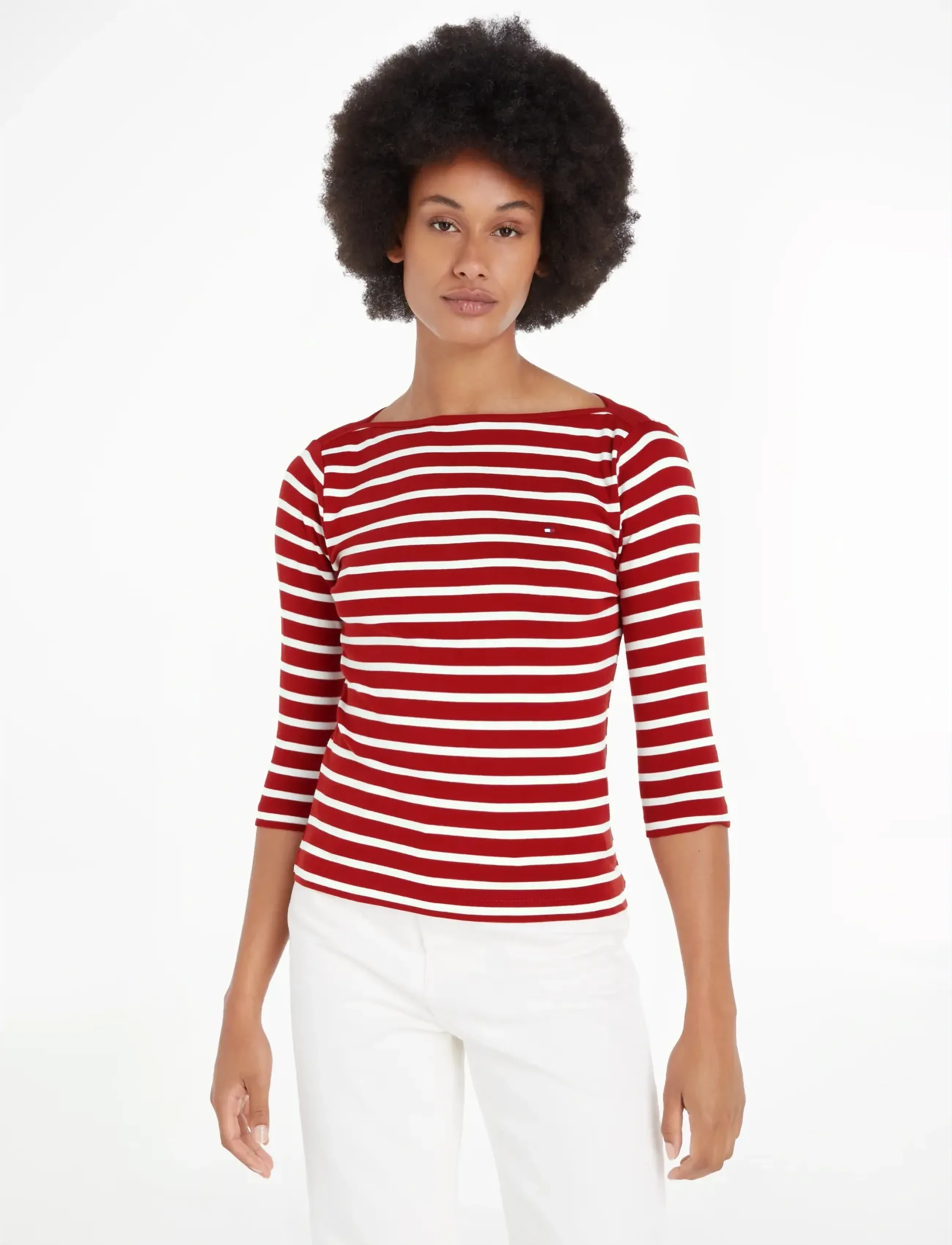 TOMMY HILFIGER Slim Cody Boat-Nk 3/4Slv långärmade t-shirt dam – bild 5