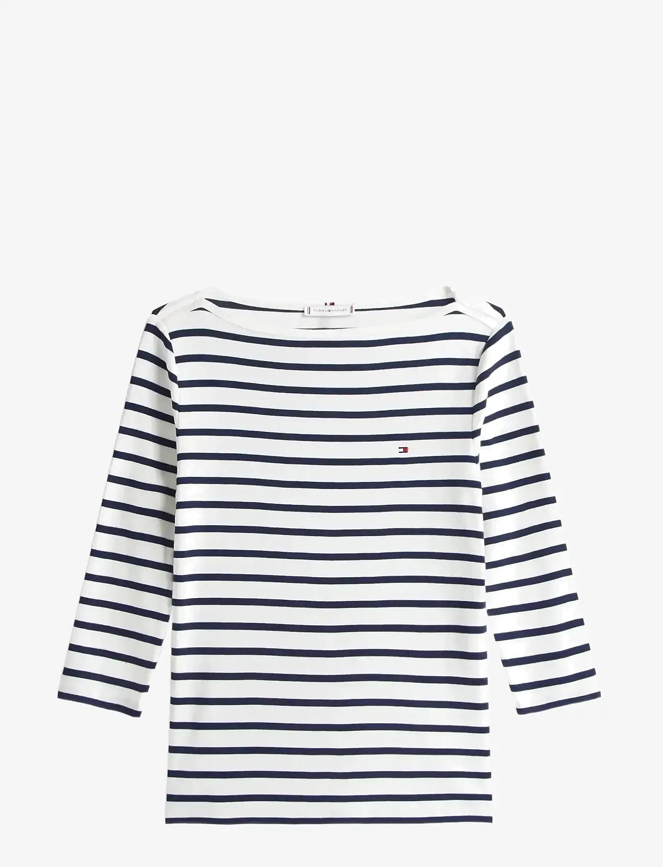 Tommy Hilfiger - SLIM CODY BOAT-NK 3/4SLV - autumn clothing - breton  ecu  dark night navy - 0