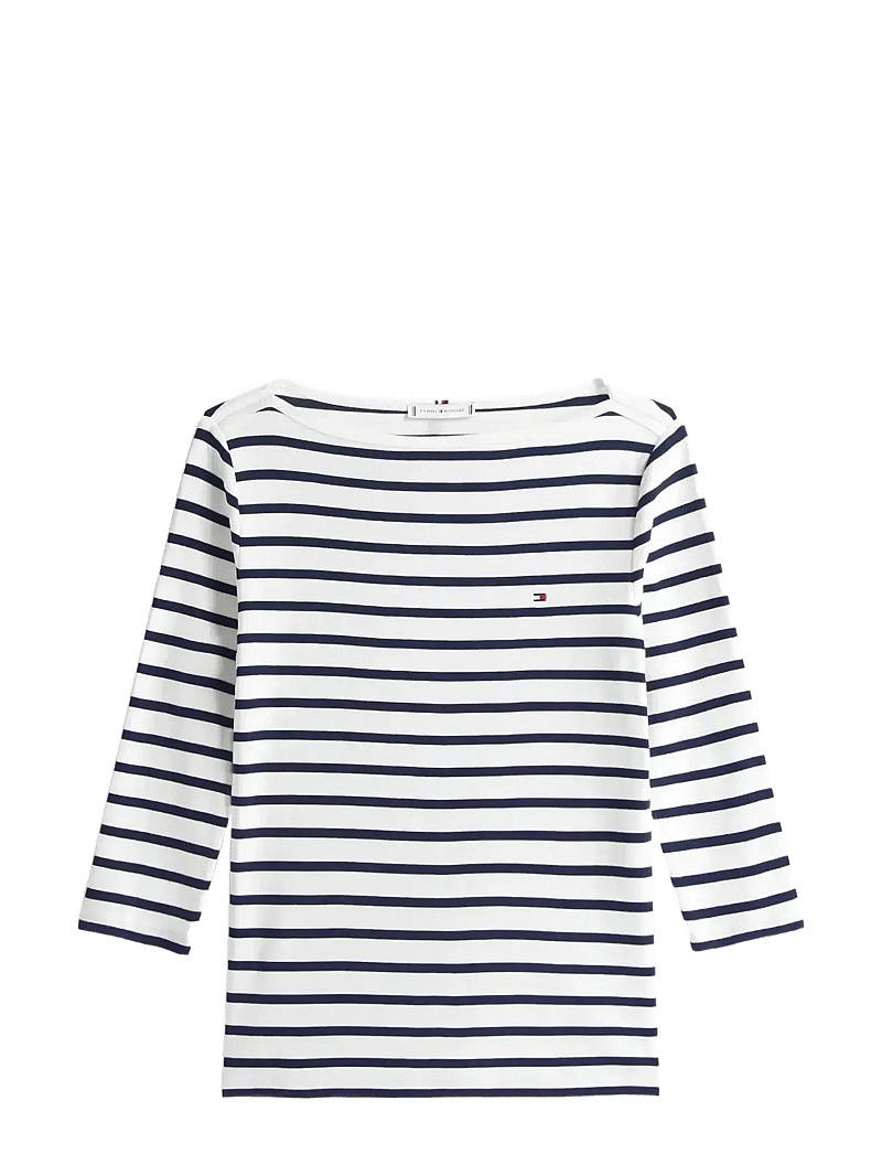 Tommy Hilfiger - SLIM CODY BOAT-NK 3/4SLV - langärmlige tops - breton ecu dark night navy - 1