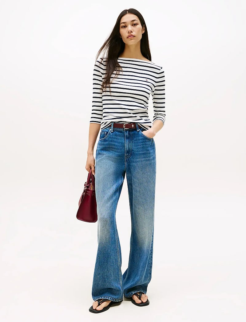 Tommy Hilfiger - SLIM CODY BOAT-NK 3/4SLV - langärmlige tops - breton ecu dark night navy - 2