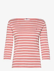 Tommy Hilfiger - NEW CODY SLIM BOAT-NK 3/4SLV - t-shirts met lange mouwen - breton stp/ teaberry/ ecru - 0