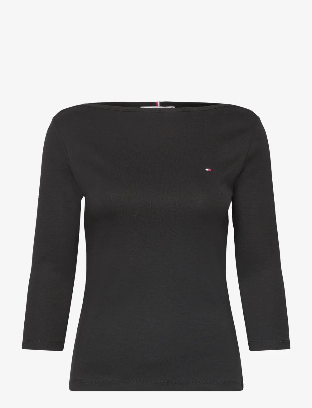 Tommy Hilfiger - SLIM CODY BOAT-NK 3/4SLV - långärmade toppar - black - 1