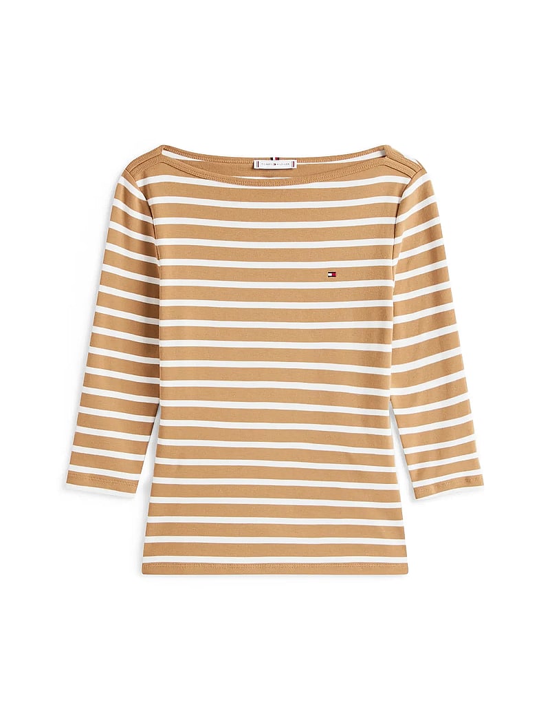 Tommy Hilfiger - NEW CODY SLIM BOAT-NK 3/4SLV - long-sleeved tops - hickory/ ecru stp - 5