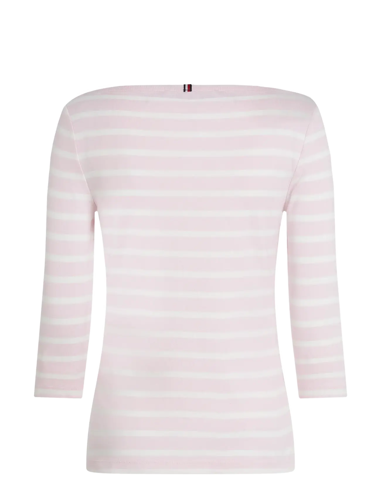 Tommy Hilfiger - CODY SLIM BOAT-NK 3/4 SLV - langærmede toppe - light pink/ ecru stp - 2