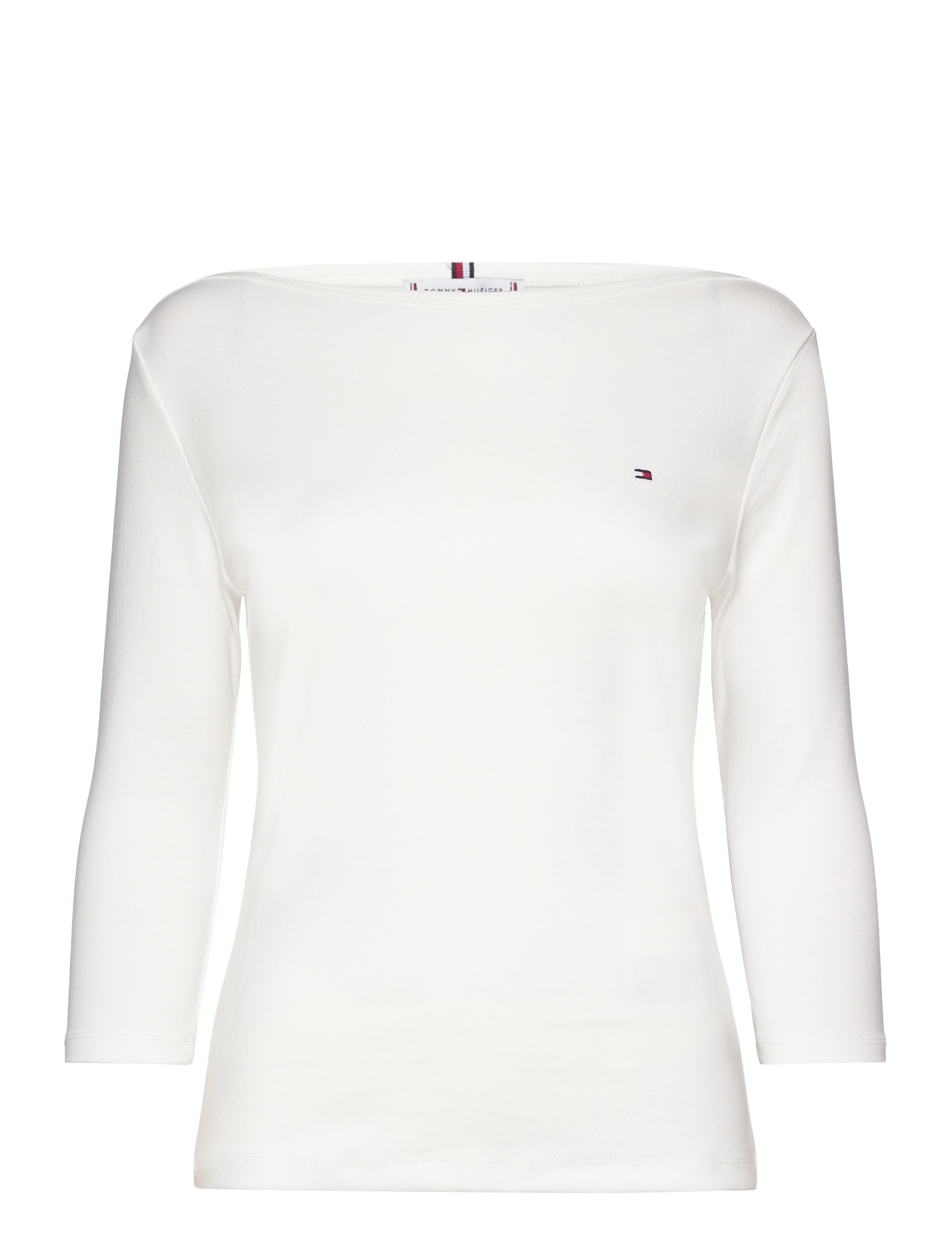 Tommy Hilfiger SLIM CODY BOAT-NK 3/4SLV - Tommy Hilfiger - NOS ECRU / white
