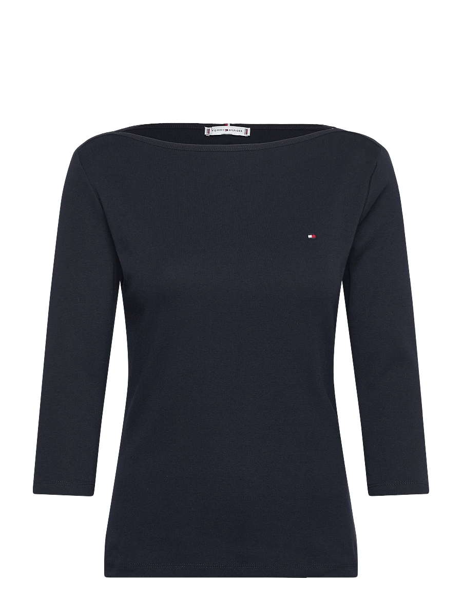 Tommy Hilfiger - SLIM CODY BOAT-NK 3/4SLV - langärmlige tops - nos navy blue - 1
