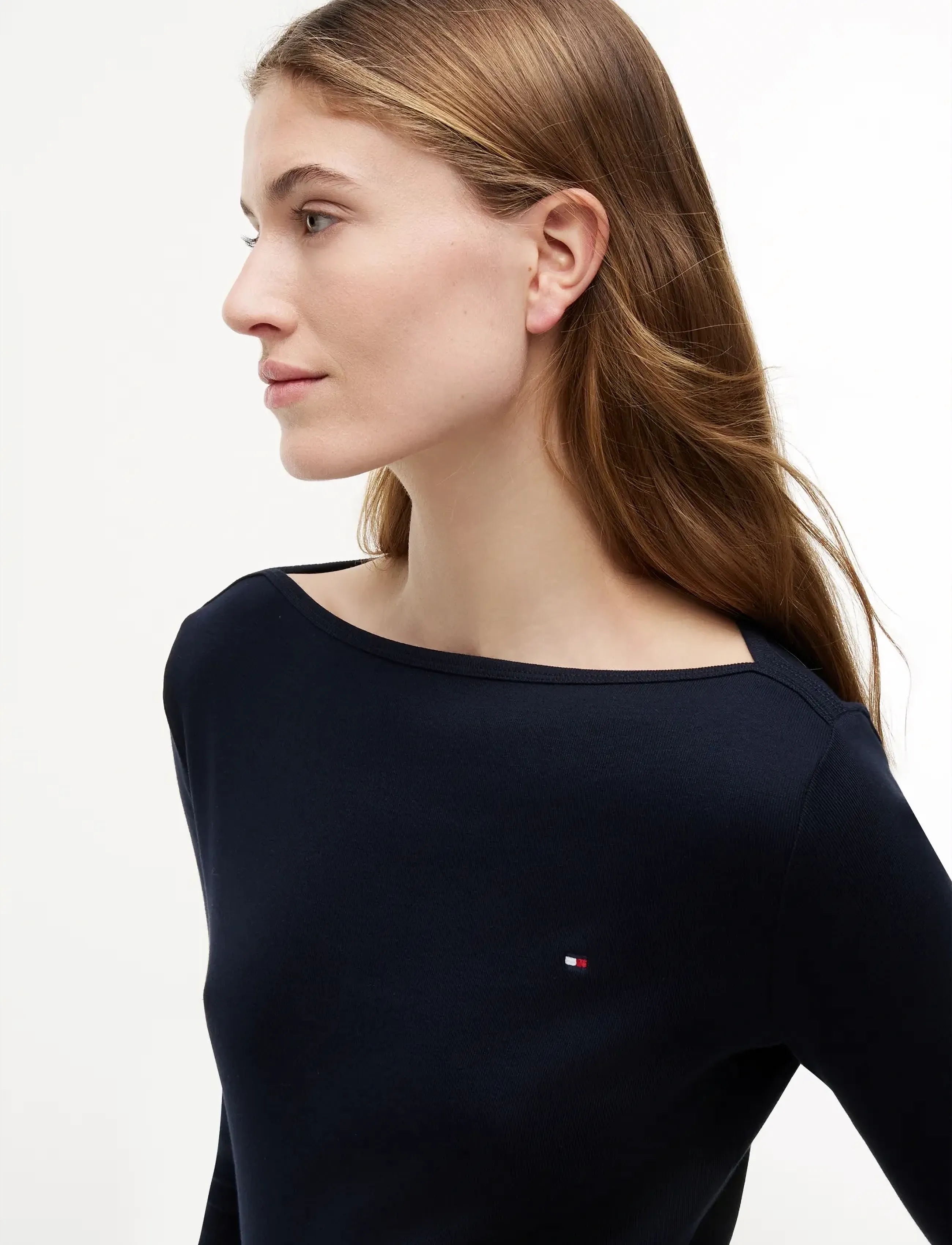 Tommy Hilfiger - CODY SLIM BOAT-NK 3/4 SLV - langærmede toppe - nos navy blue - 3