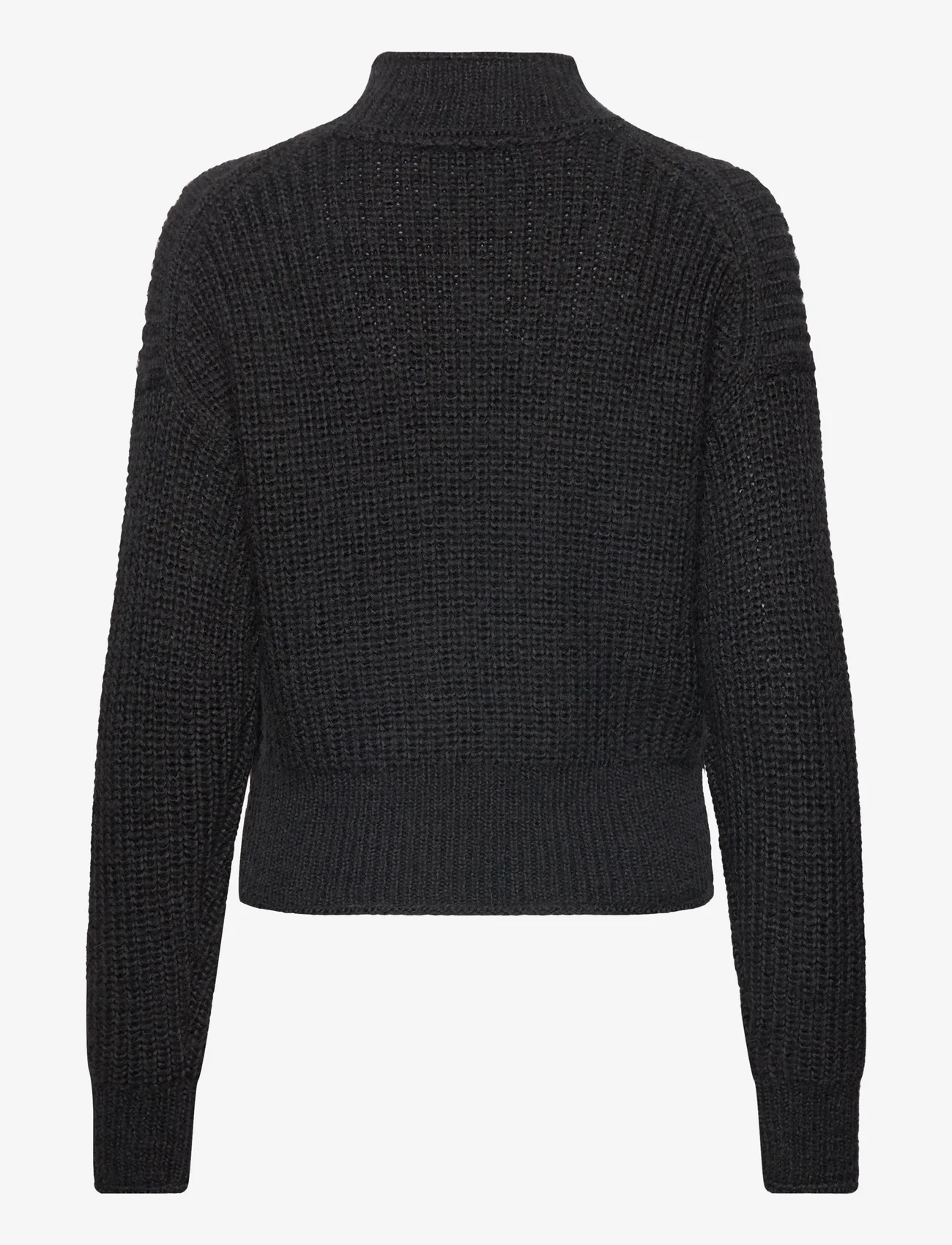 Tommy Hilfiger - TEXTURE MOCK-NK SWT - sweaters - black - 1