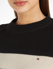 Tommy Hilfiger - CO CARDI STITCH C-NK SWT - pullover - black/ calico rugby stp - 3